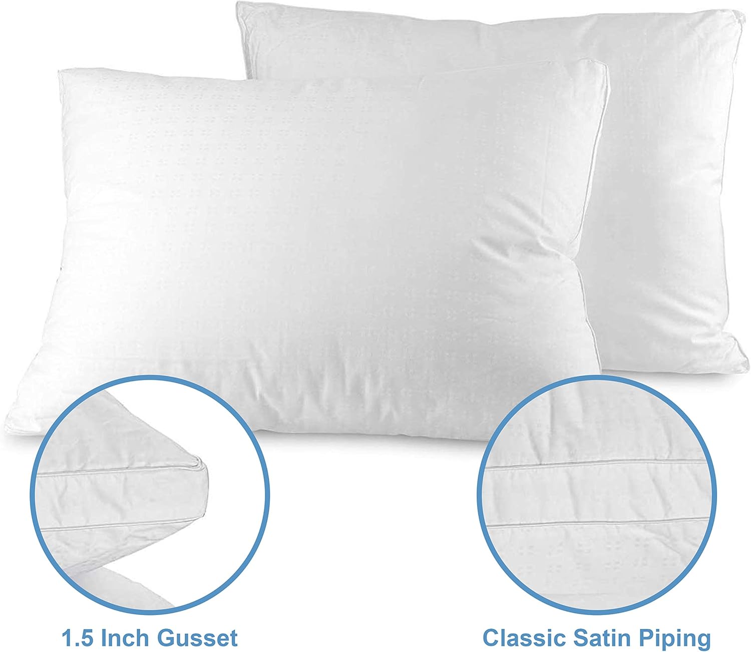 Maxi Mastertex Cooling Bed Pillows 2-Pack with Cotton Protectors