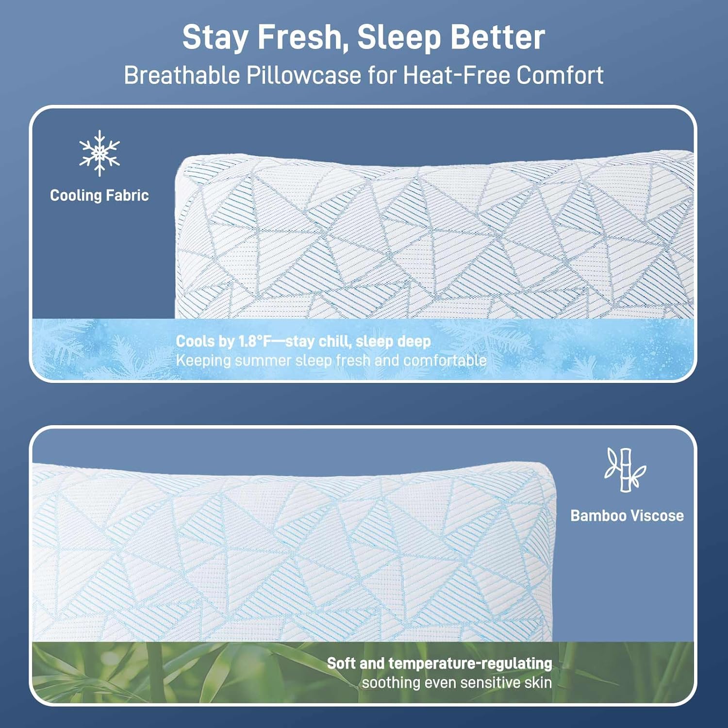 Caelorin Shredded Memory Foam Bamboo Viscose Pillow