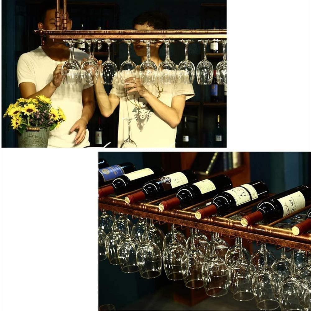 Adjustable Wall-Mounted Wine Rack in Brass