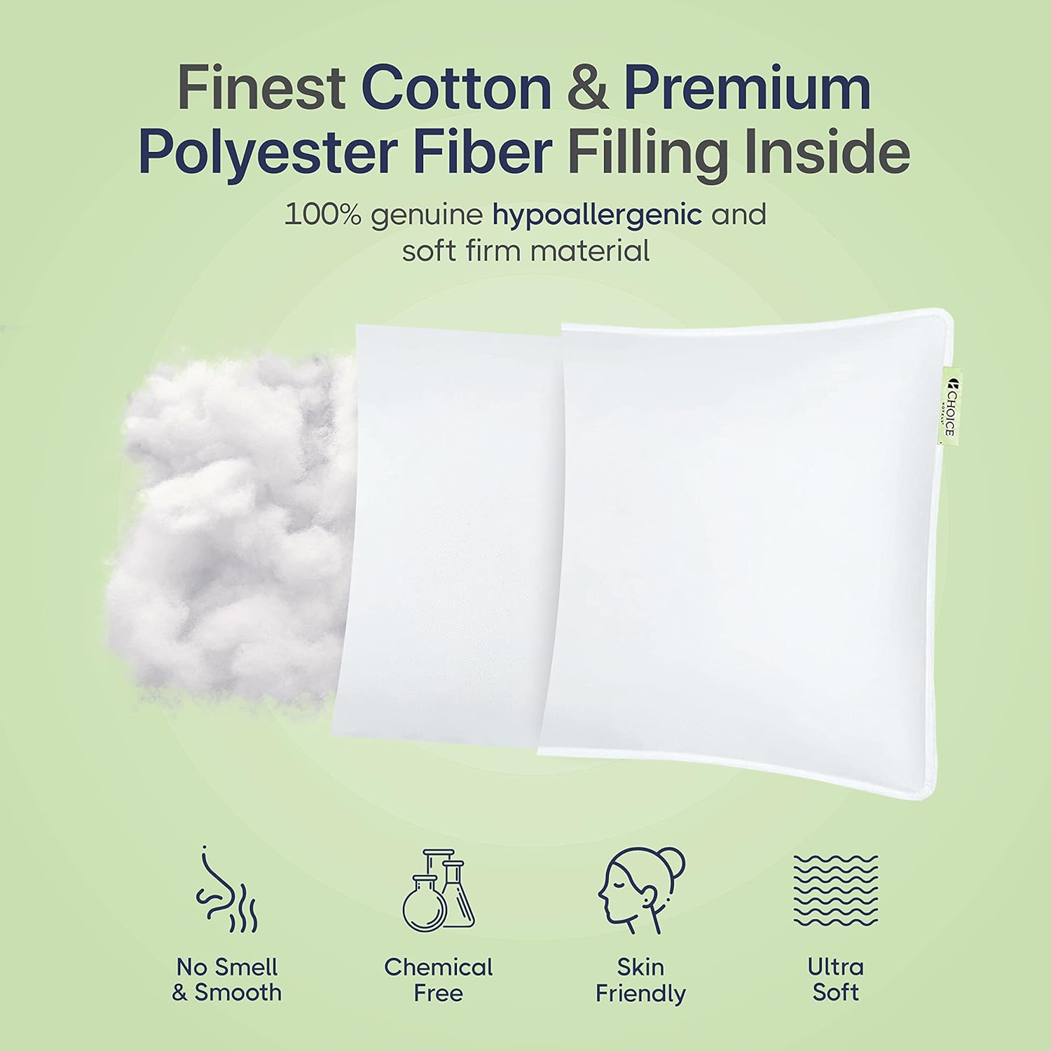 Choice Hotels Luminesse Hypoallergenic Pillow White Standard