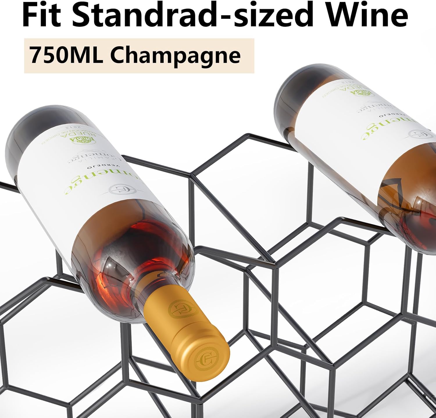 Urban Deco Tabletop Wine Rack for 14 Bottles