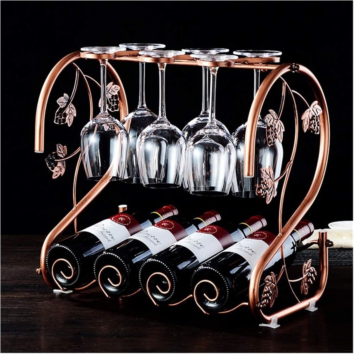 ALDEPO Wine Glass Storage Rack Wall Mounted