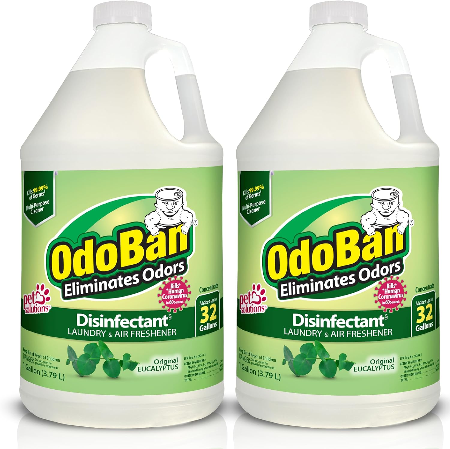 OdoBan Disinfectant 2 Gallons Eucalyptus Scent