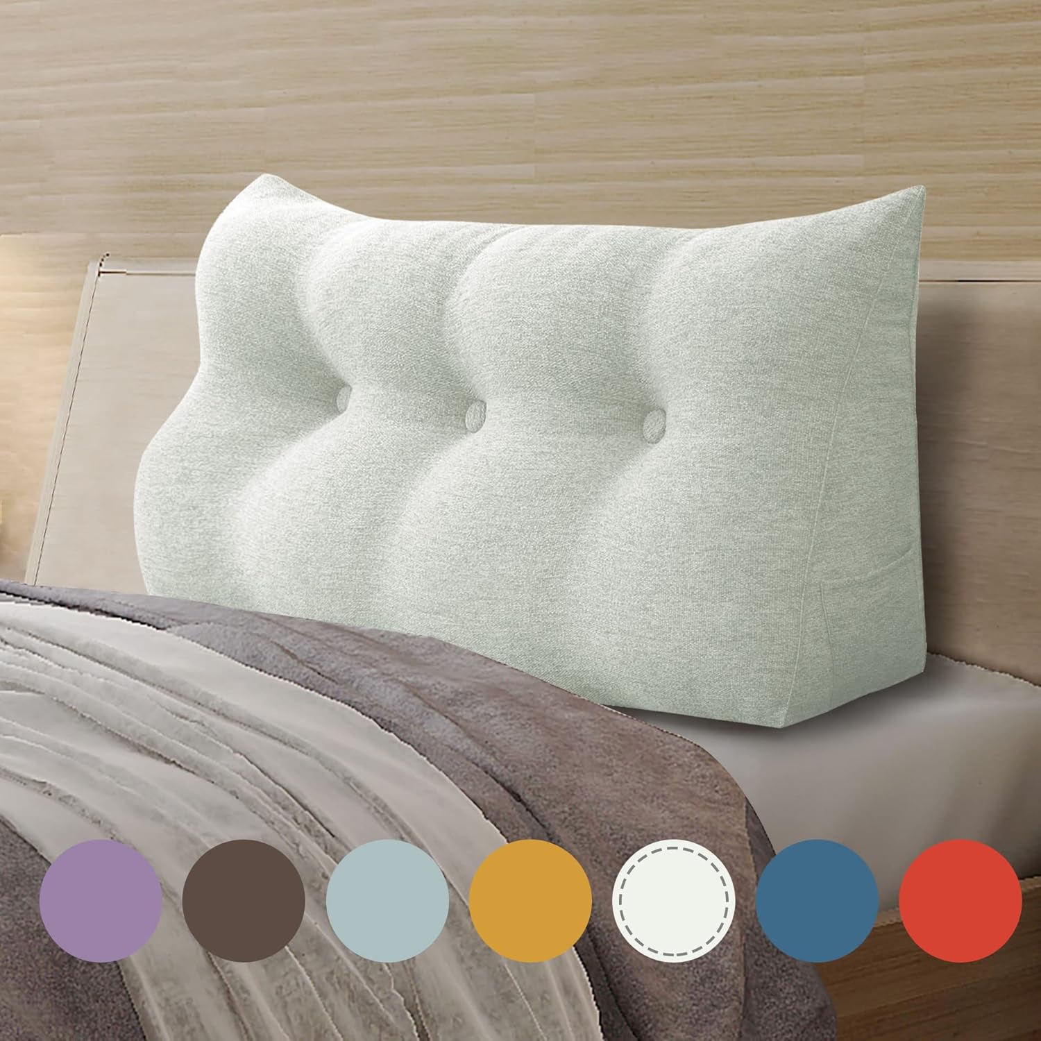 Homecozy Wedge Pillow for Bed Reading Back Support