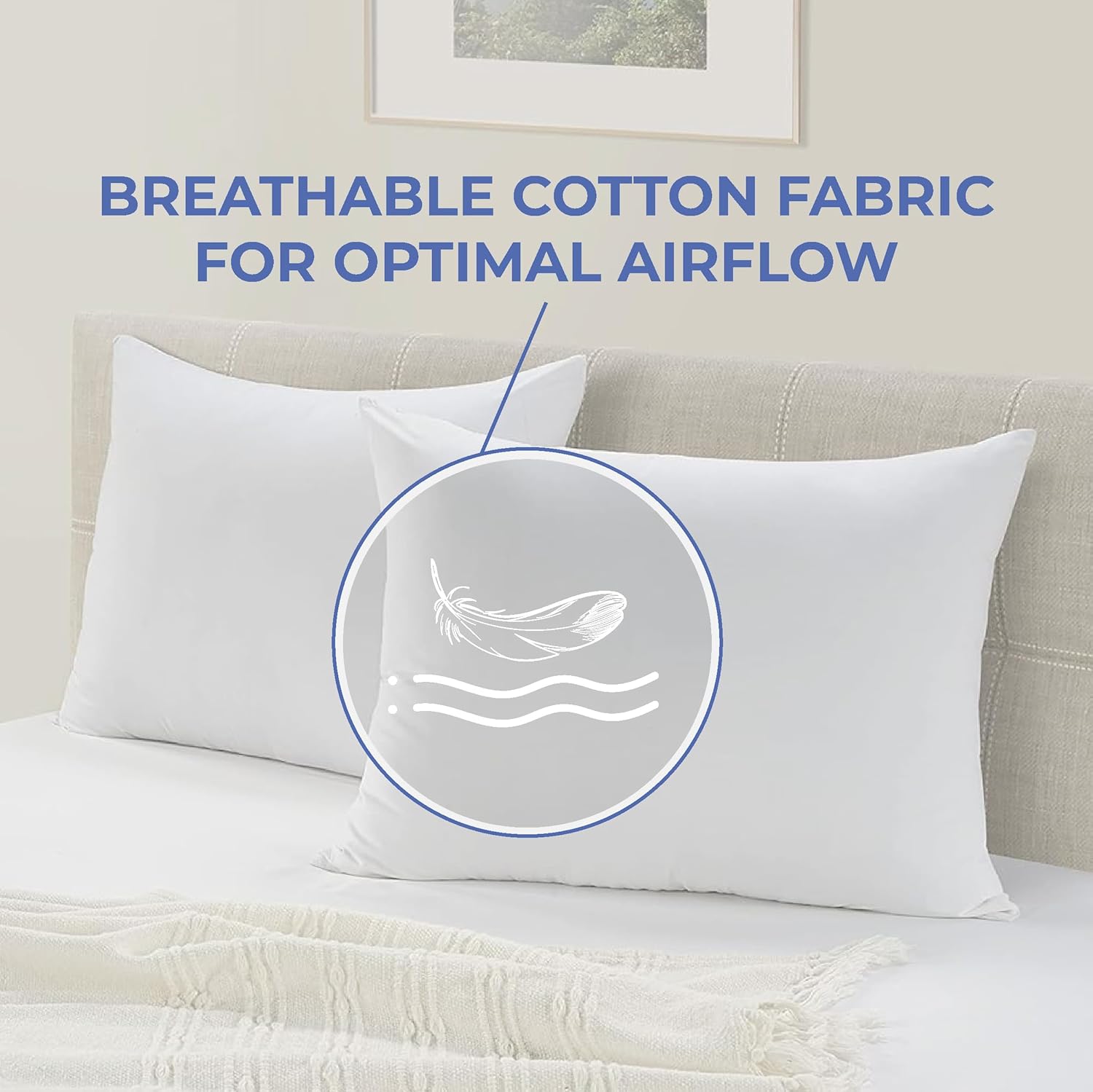 Kotton Culture Cotton Shell Pillow with Gusset Insert White 20 x 35