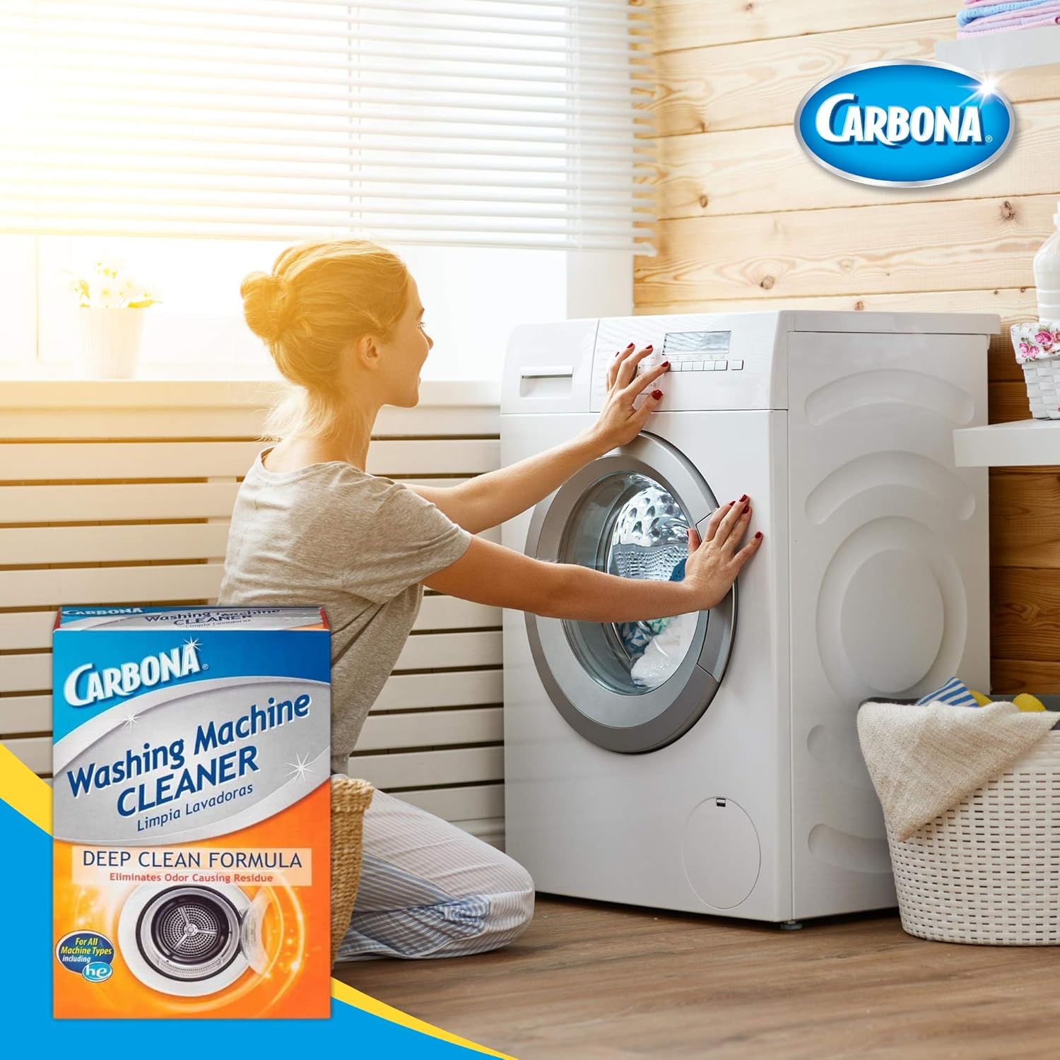 Carbona Washing Machine Cleaner Total Care 3 Count 2 Pack