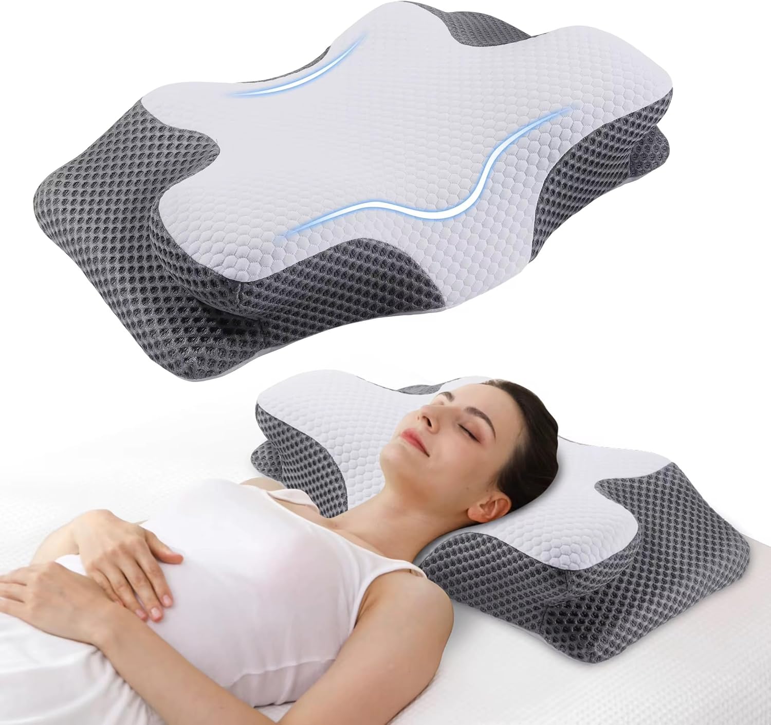 Love Nest Cervical Neck Pillow with Memory Foam