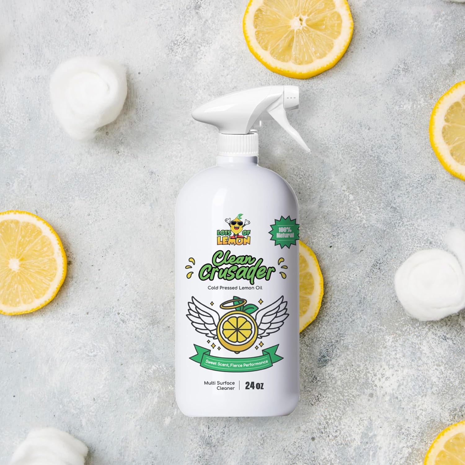 Clean Crusader 24 oz Natural Lemon Oil Cleaner