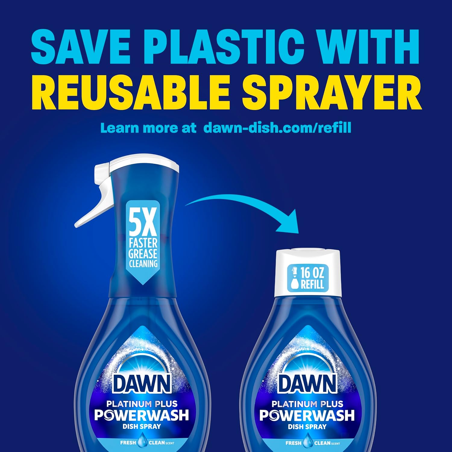 Dawn Platinum Powerwash Dish Spray with Refills