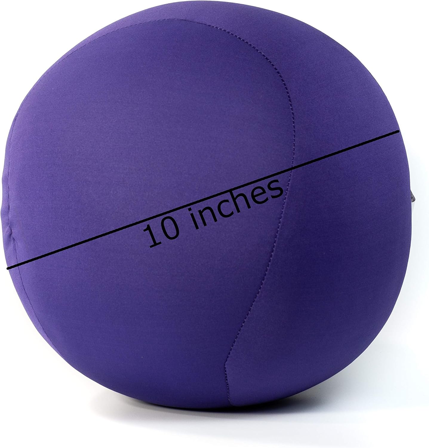 Mushy Pillows Ball Shape Round Bolster Microbead Support Throw Pillow Purple 1
