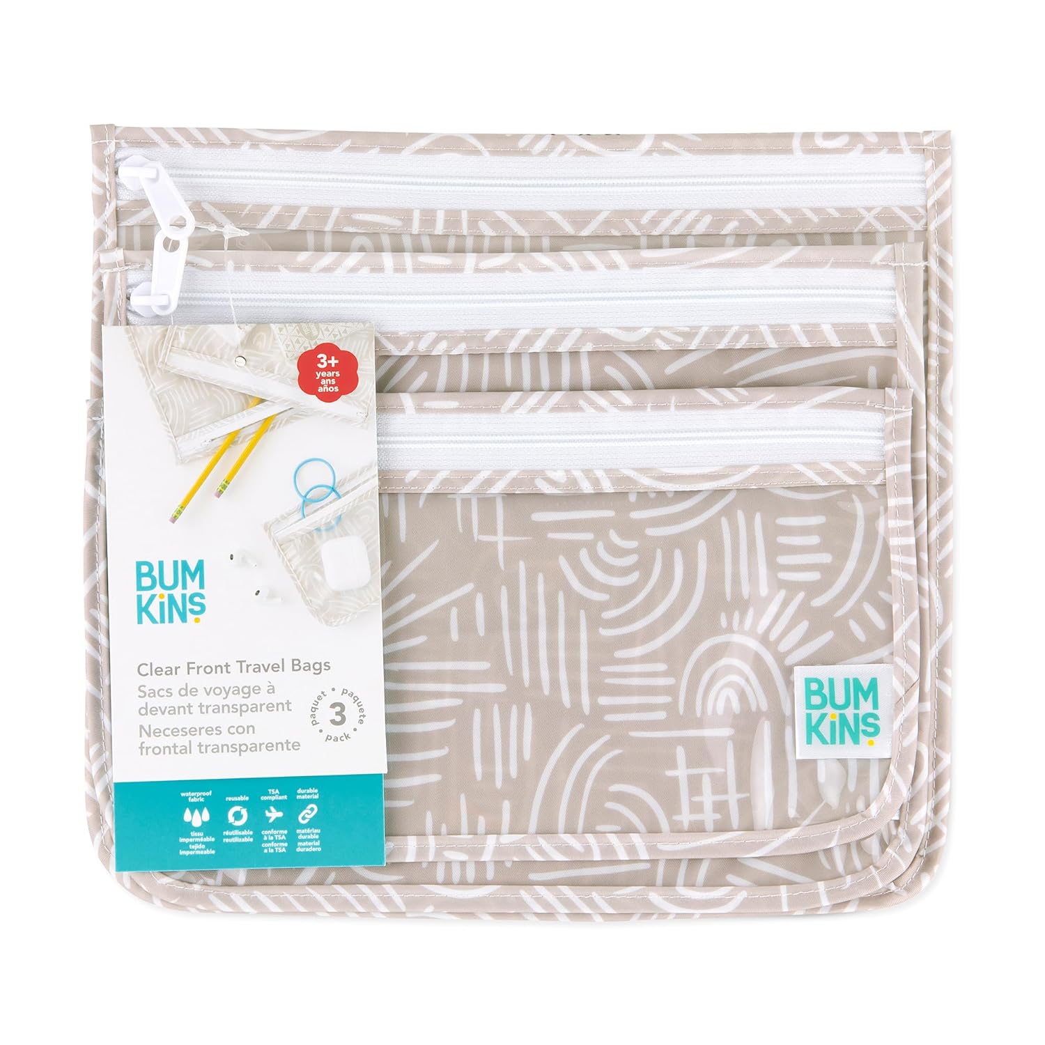 Bumkins Travel Bag Set of 3 Sizes TSA Approved 1