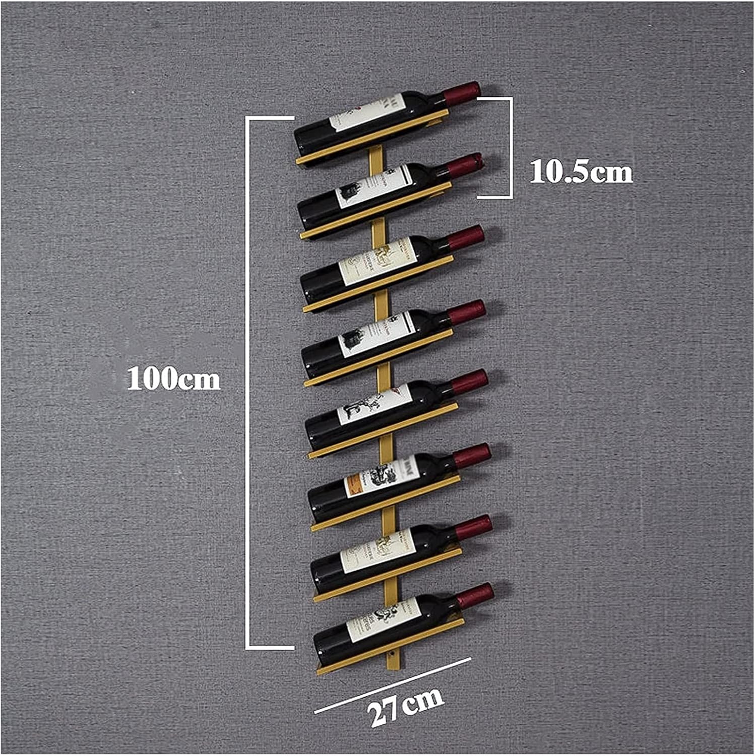 ALDEPO Wall-Mounted Wine Rack - 12 Bottles Storage