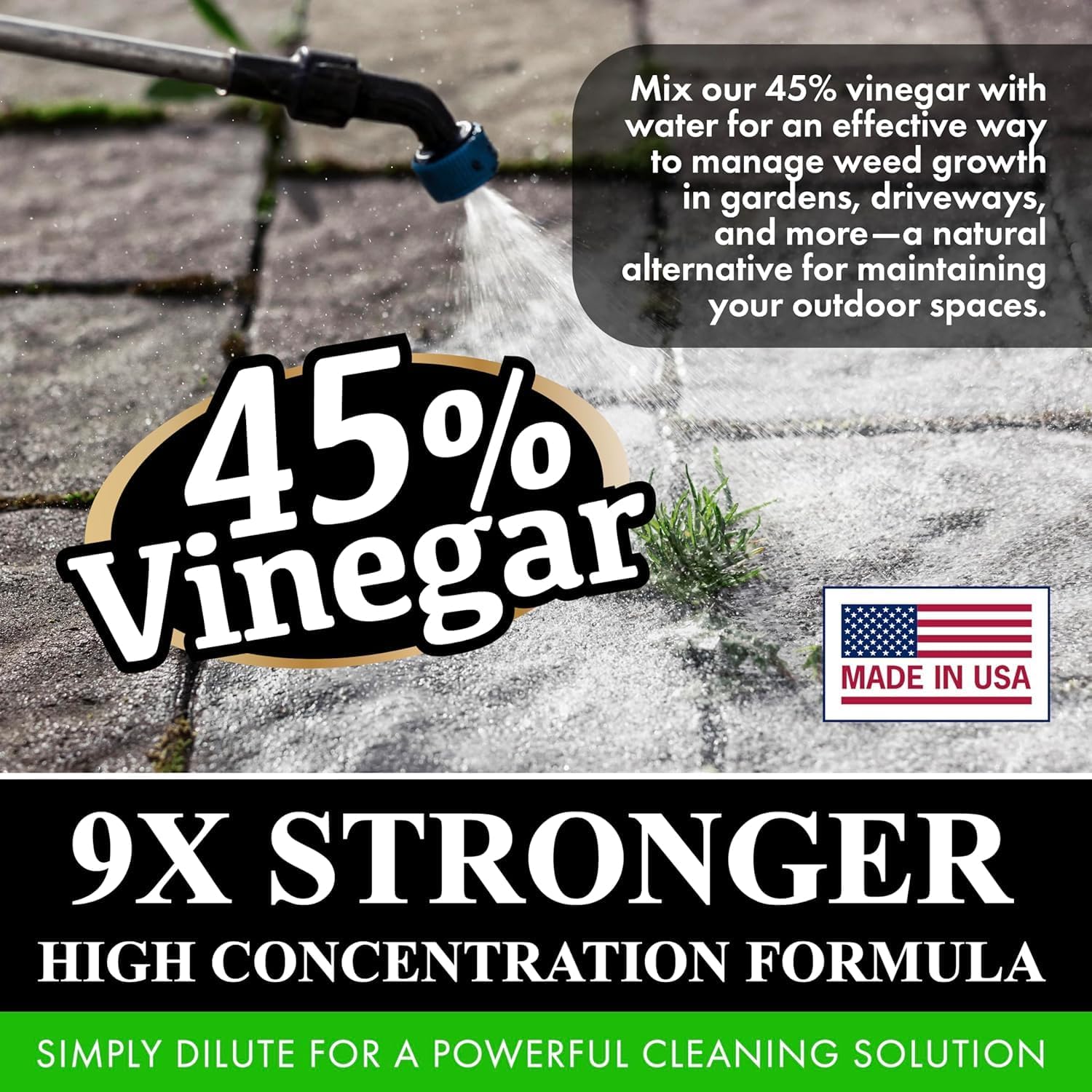 Natures Freedom 45 Vinegar 1 Gallon With Cleaning Guide