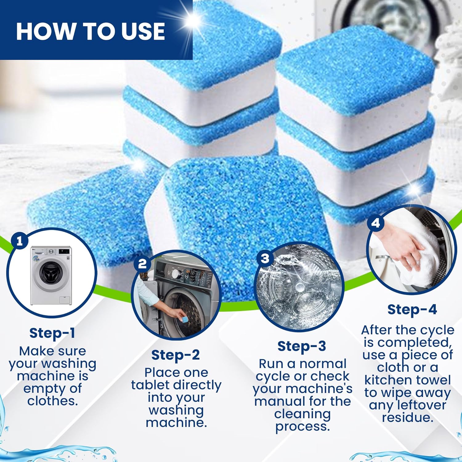 True Fresh Washing Machine Cleaner Tablets 25-Pack