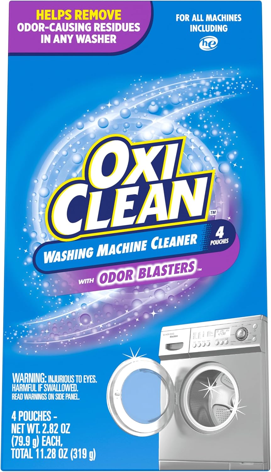 OxiClean Washing Machine Cleaner with Odor Blasters 4 Count