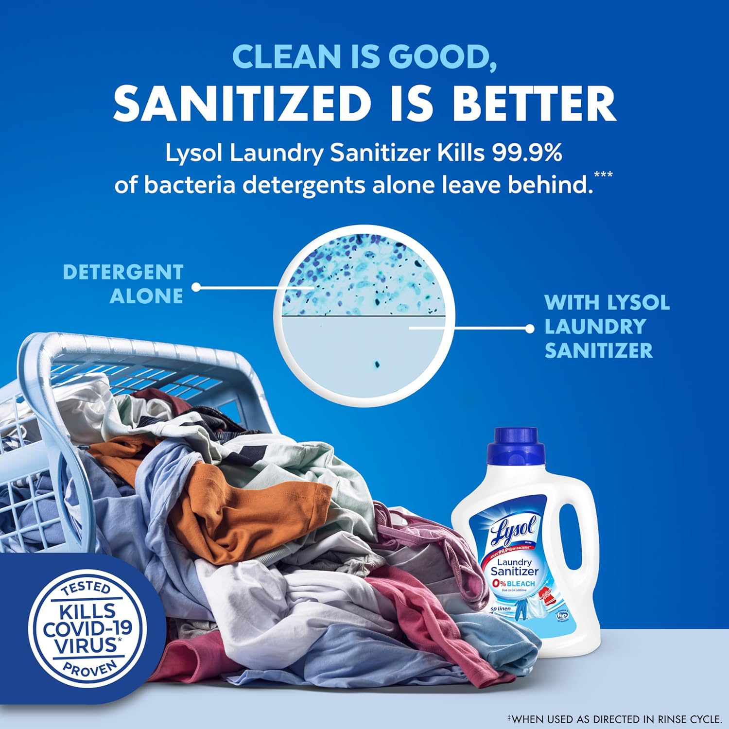 Lysol Disinfectant Laundry Sanitizer 90 Fl Oz