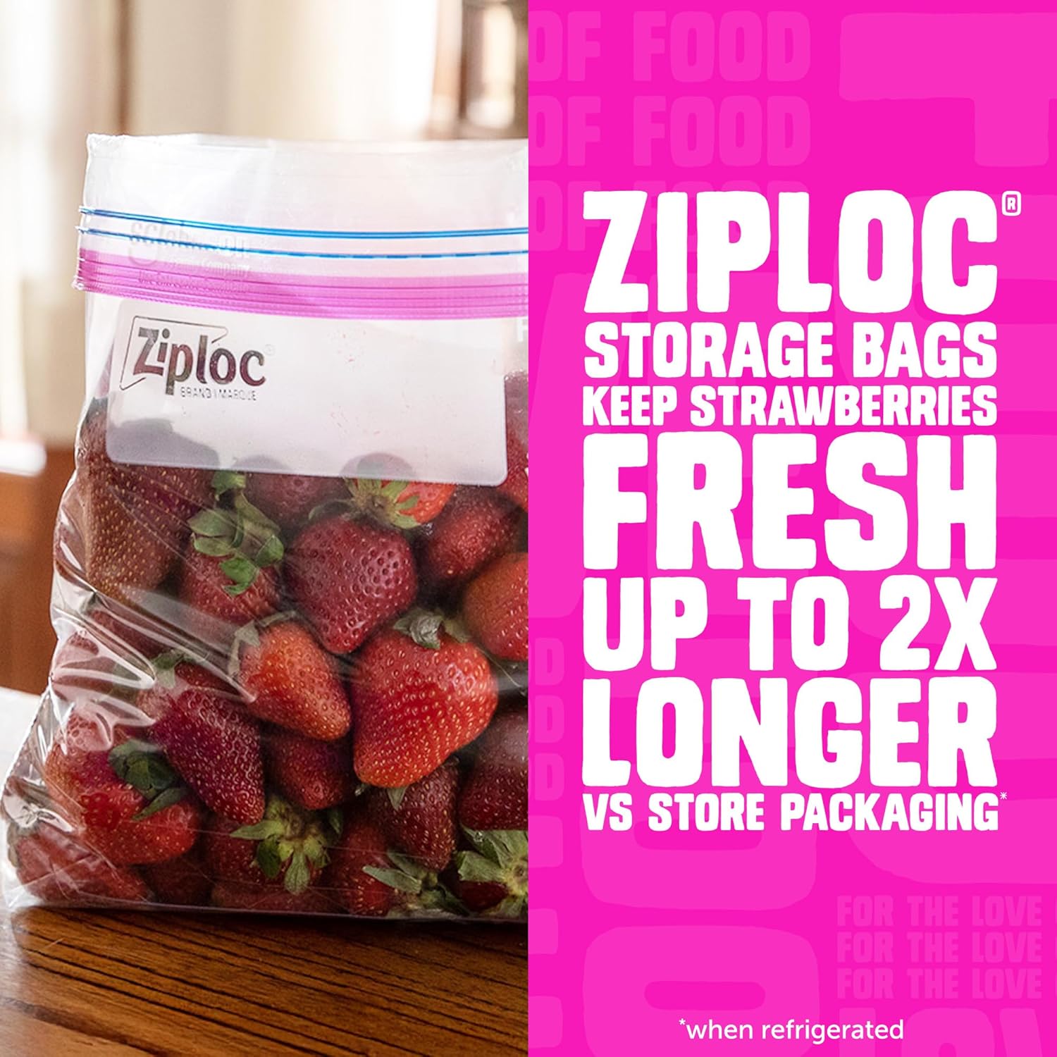 Ziploc Quart Food Storage Bags 80 Count Stay Open