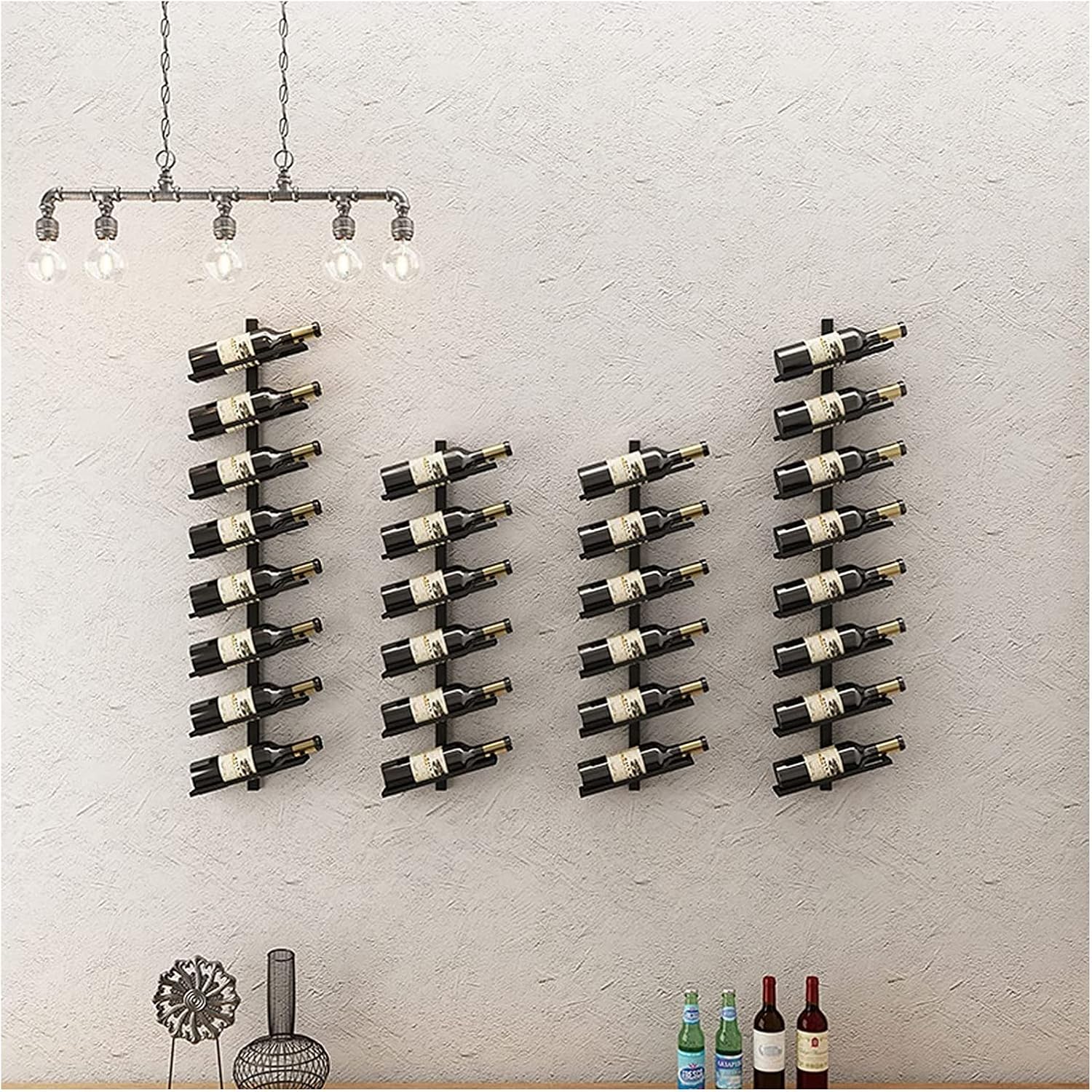 ALDEPO Wall-Mounted Wine Rack 6 Bottles Organizer
