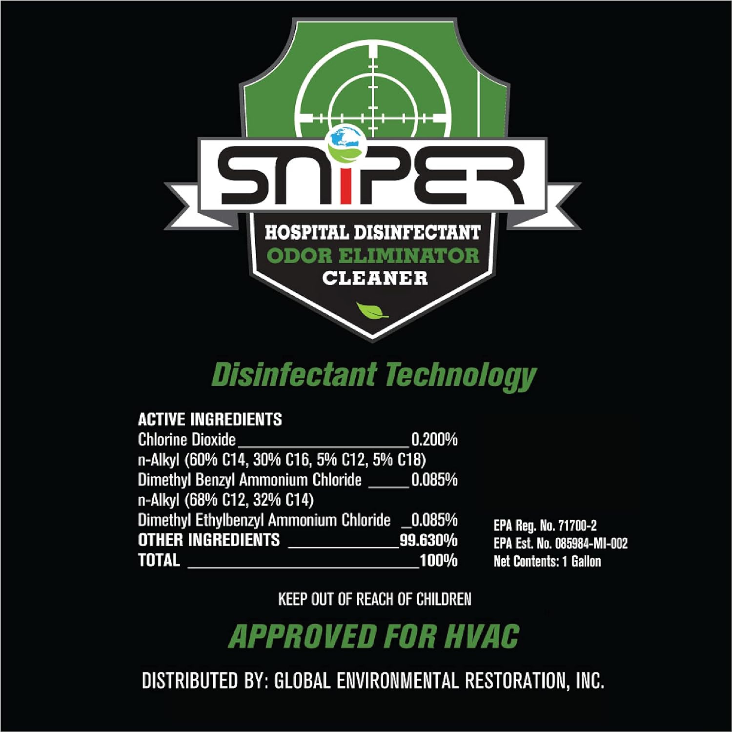 SNiPER 4 Ounce All-Purpose Cleaner Deodorizer