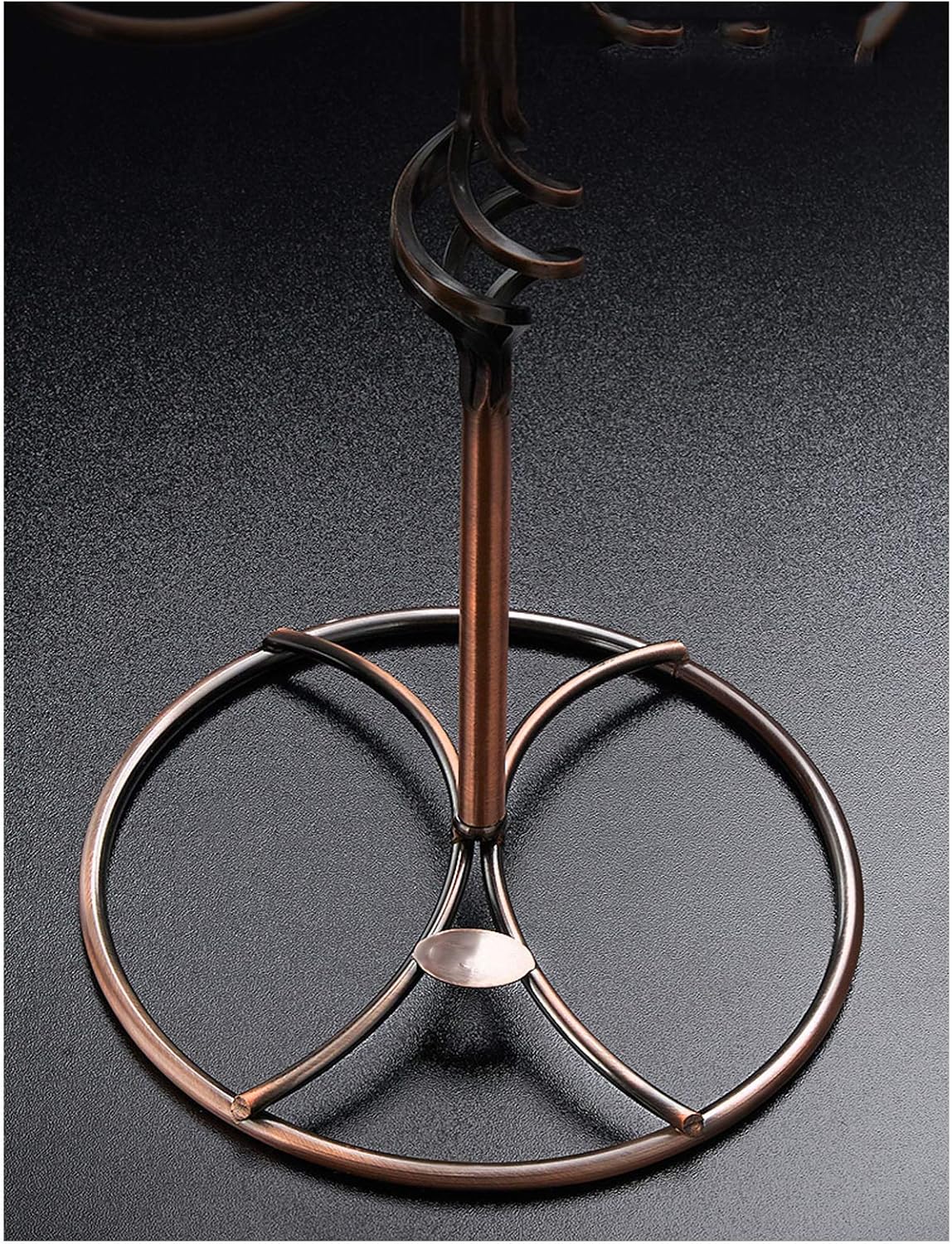 BOCbco Bronze Spiral Wine Glass Rack with 6 Hooks