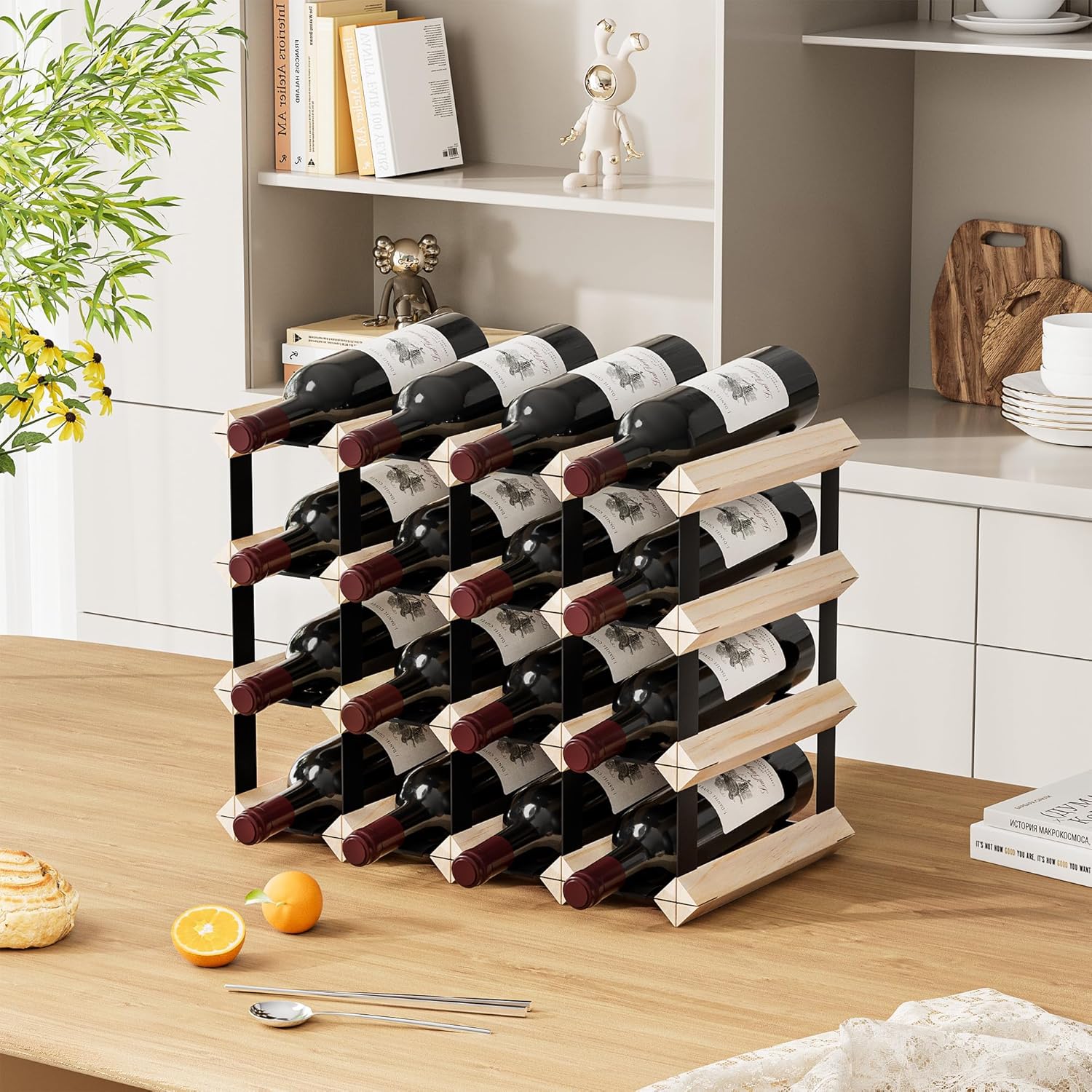 Urban Deco 16-Bottle Tabletop Wine Rack