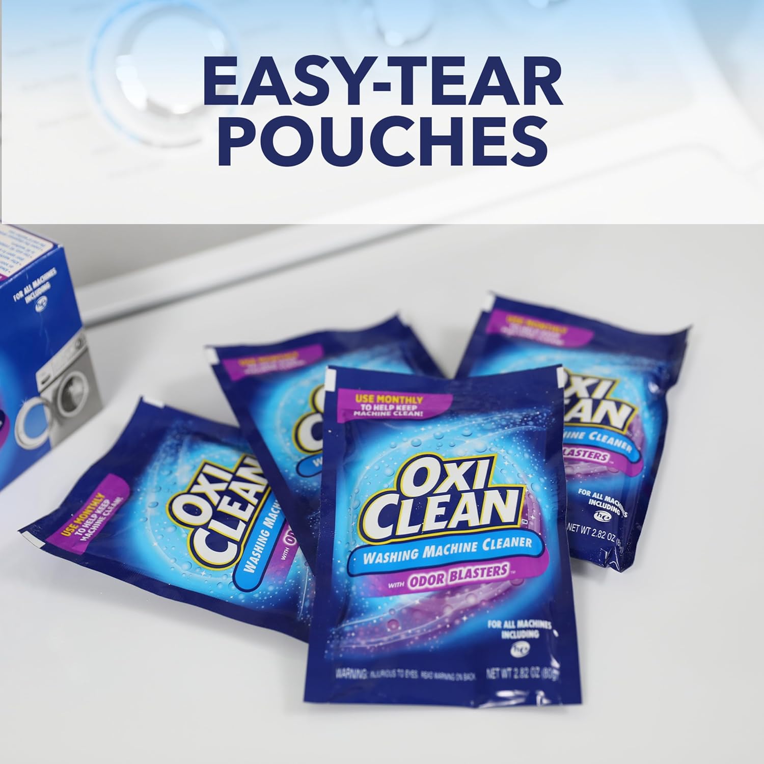 OxiClean Washing Machine Cleaner with Odor Blasters 4 Count