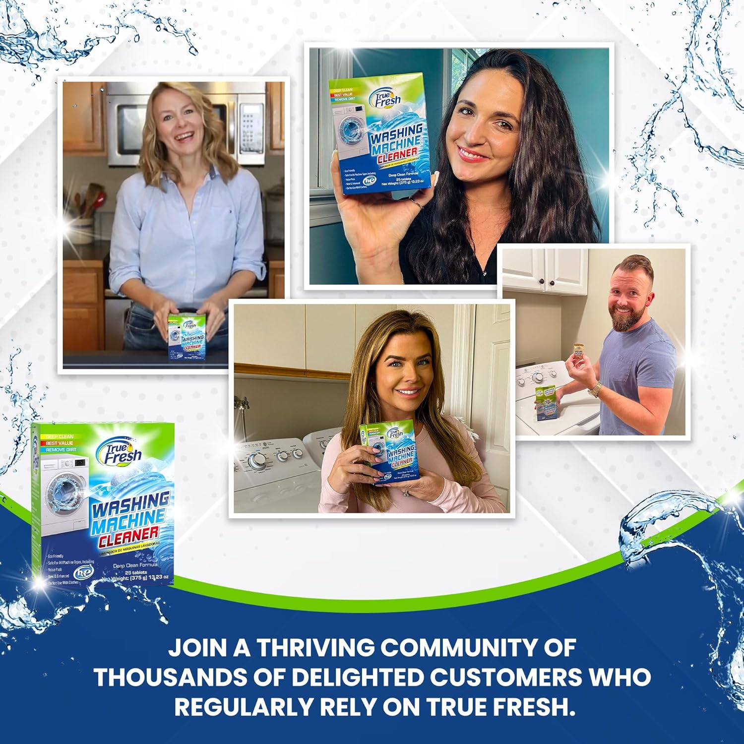 True Fresh Washing Machine Cleaner Tablets 25-Pack