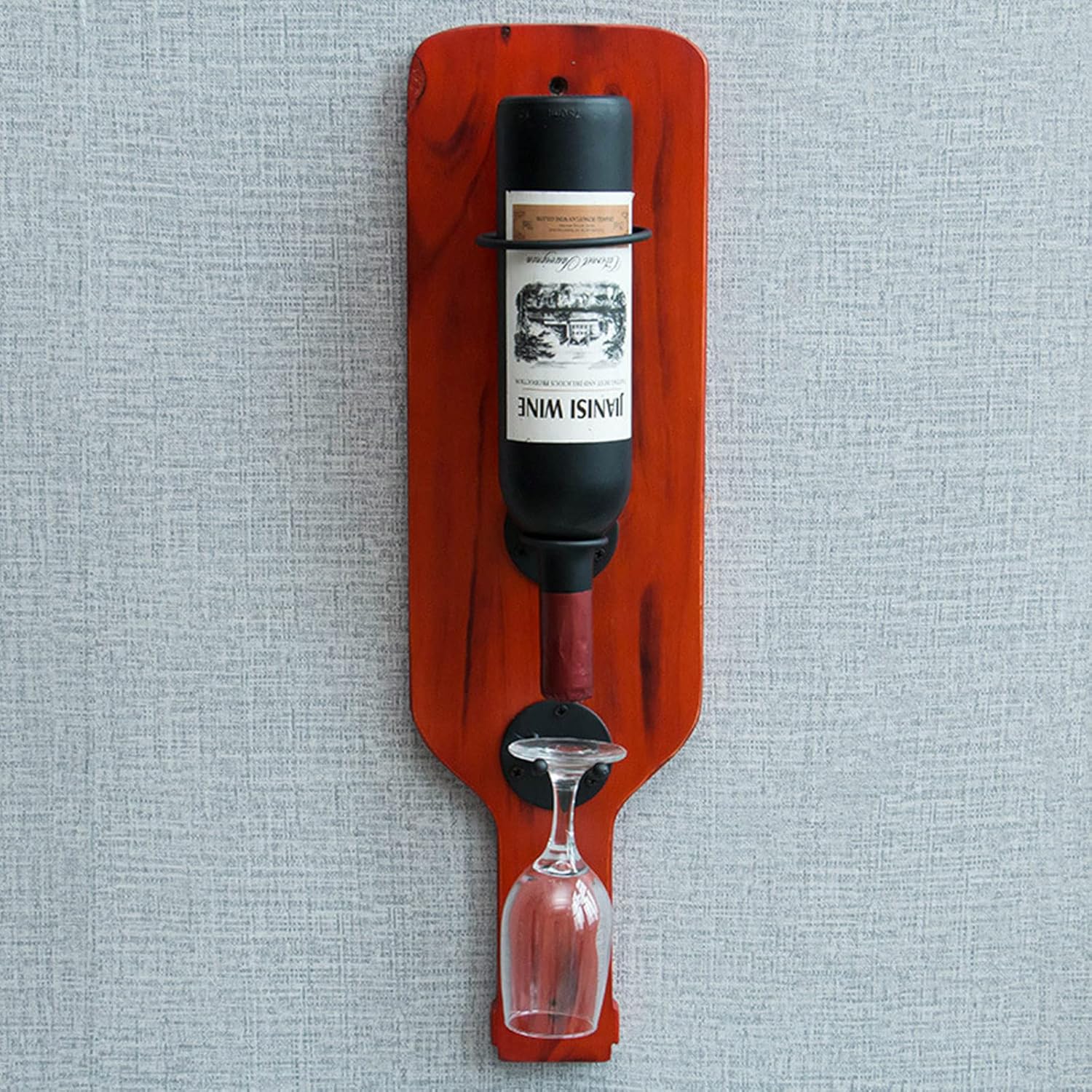 Industrial Vintage Wall Mounted Wine Rack