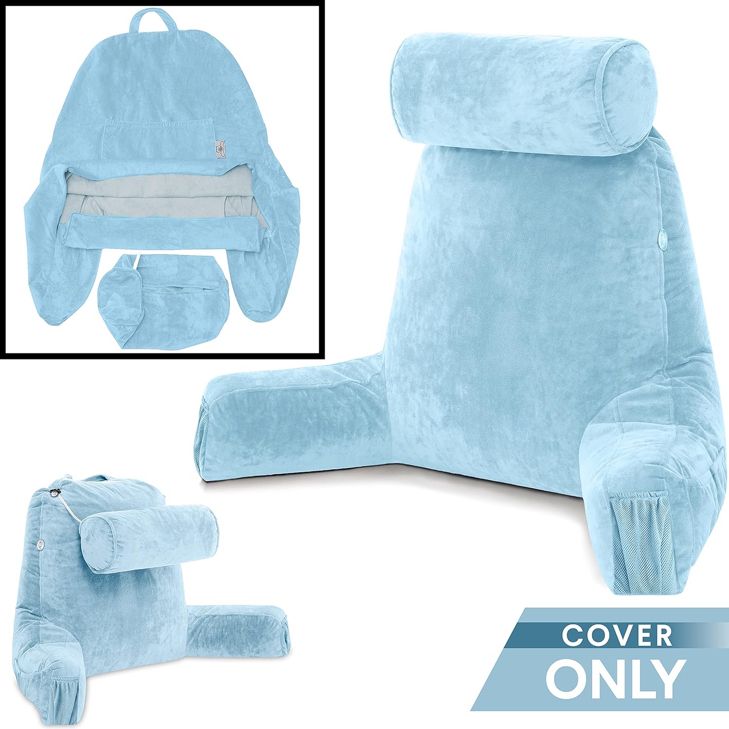 Husband Pillow Medium Sky Blue Cover 1