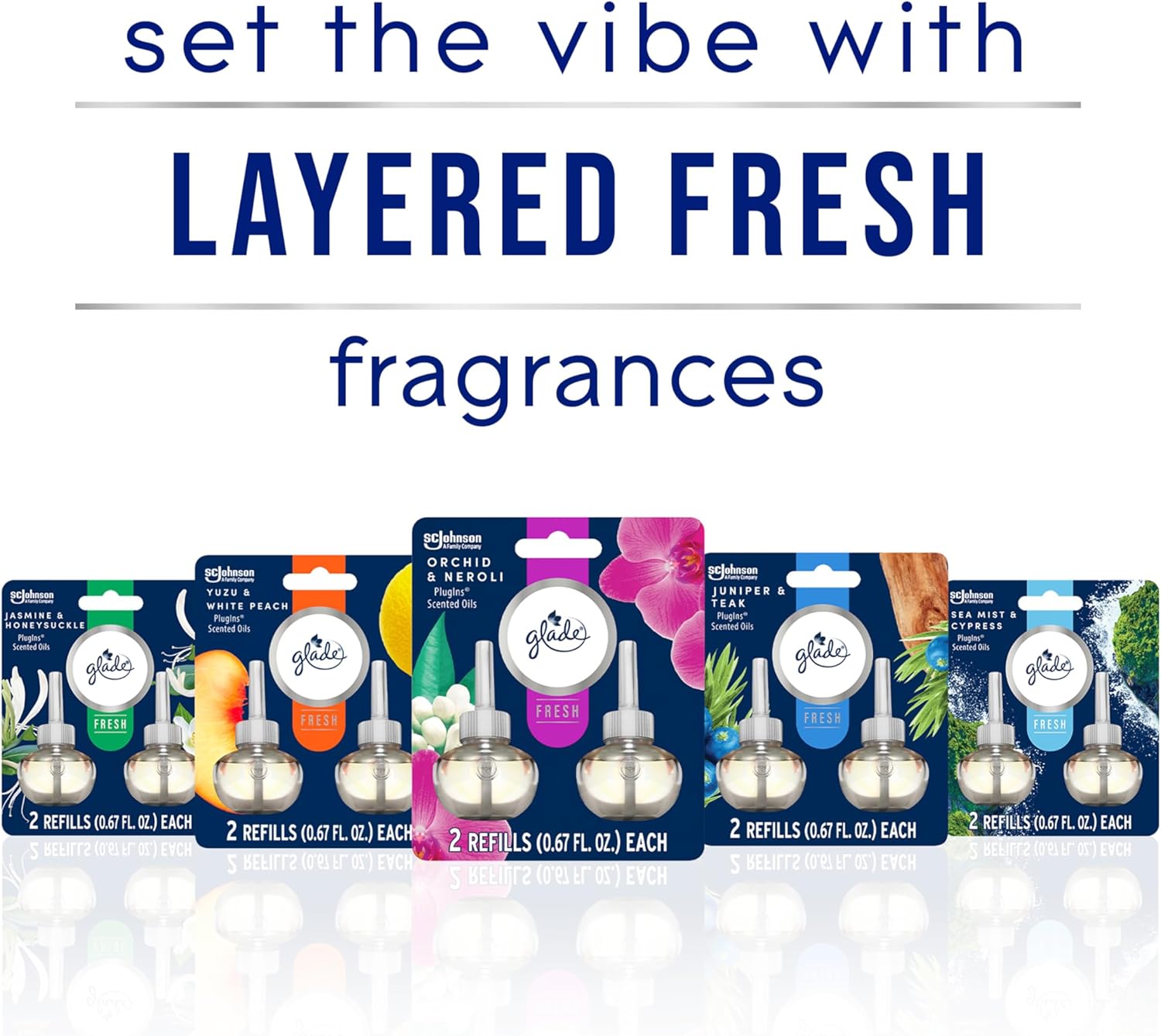 Glade PlugIns Refills Jasmine Honeysuckle 5 Count 1