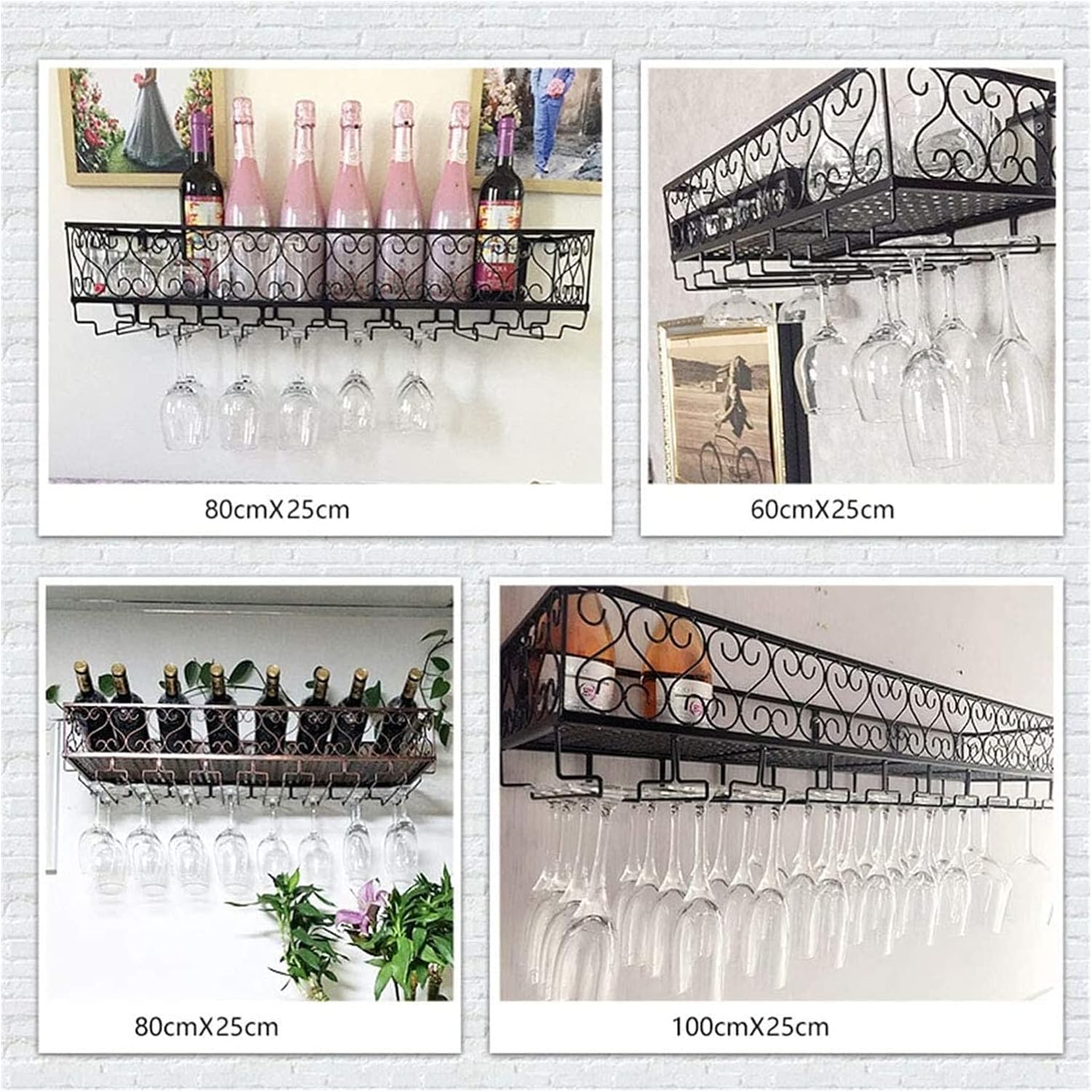ALDEPO Wall-Mounted Wine Rack for 9 Bottles 1