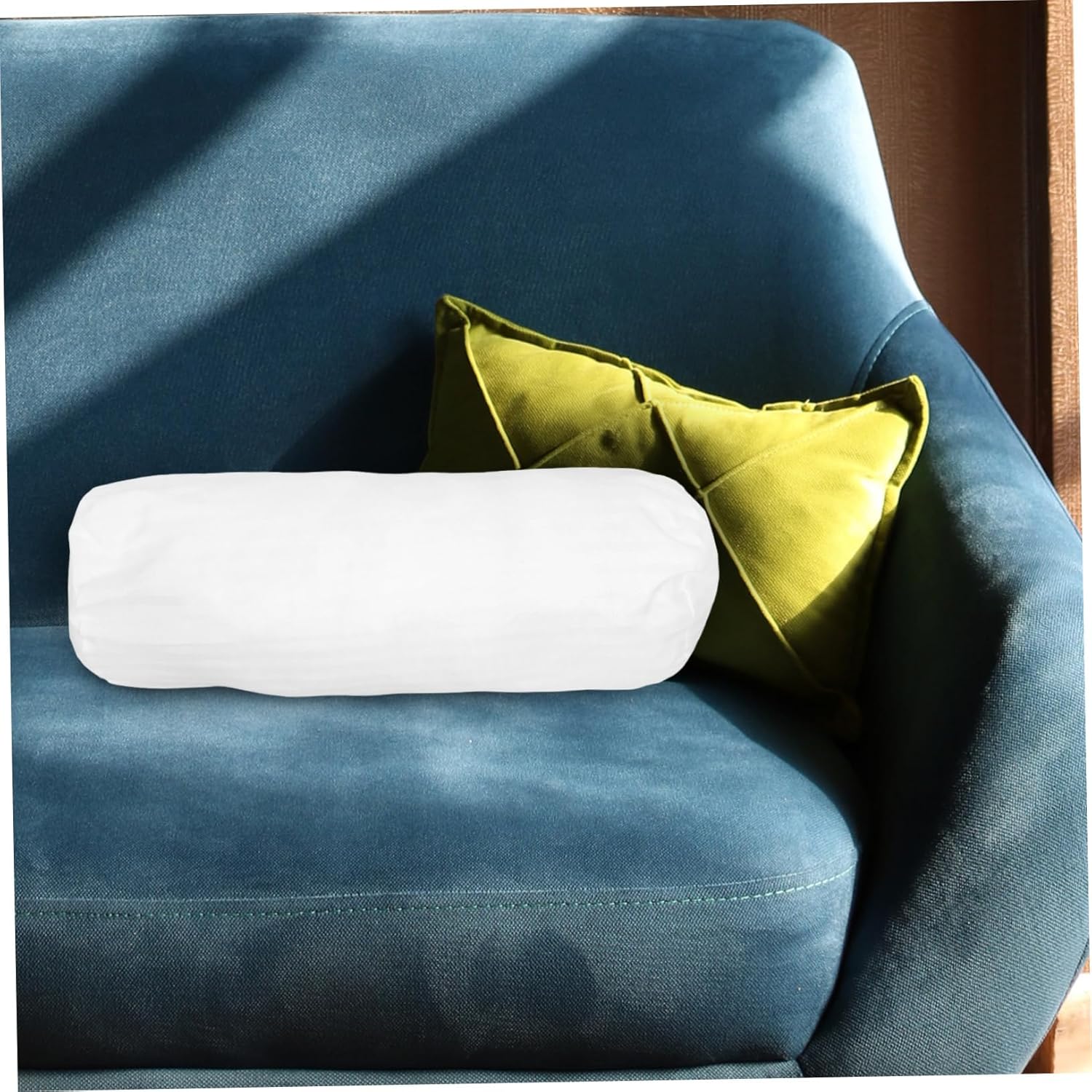 POPETPOP Cylindrical Neck Pillow Case White