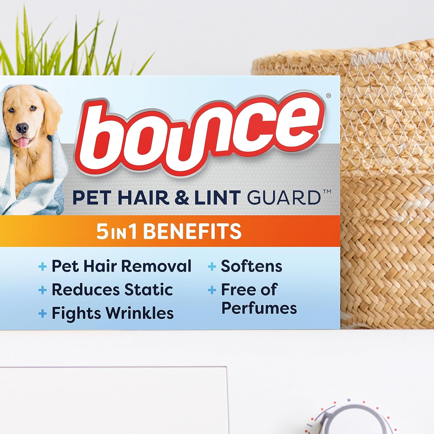 Bounce Pet Hair and Lint Guard Mega Dryer Sheets 130 Count