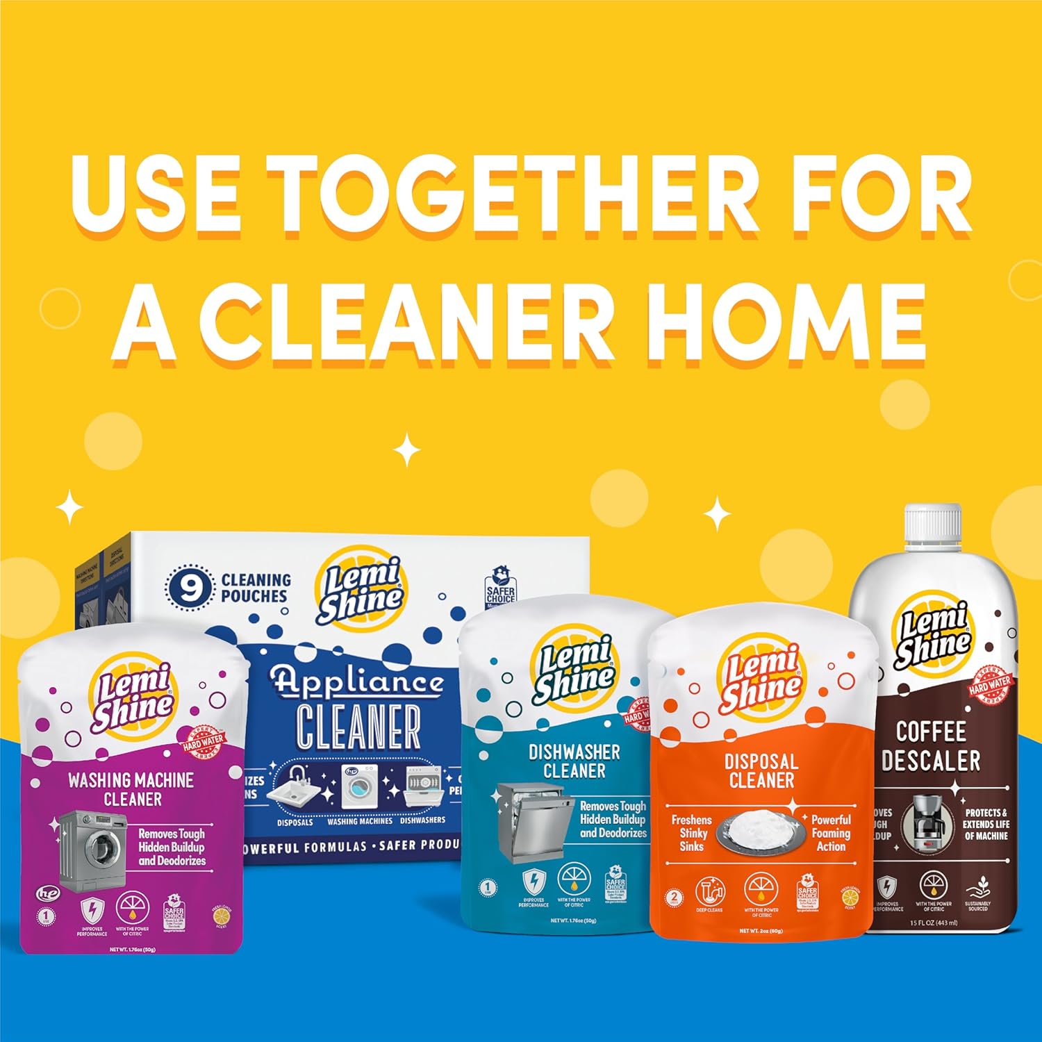 Lemi Shine Natural Dishwasher Cleaner with Lemon Scent 1