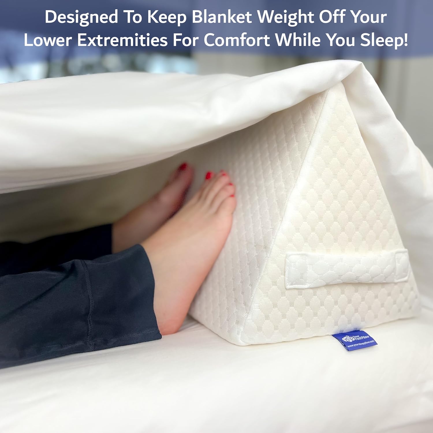 Triangle Foot Pillow for Back Pain Relief