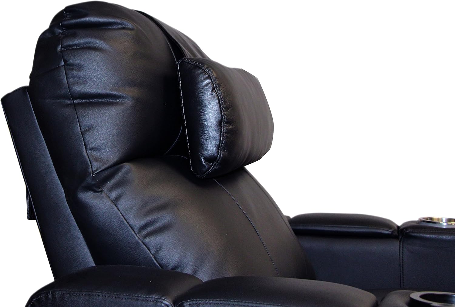 Octane Black Leather Recliner Neck Pillow 1 Count