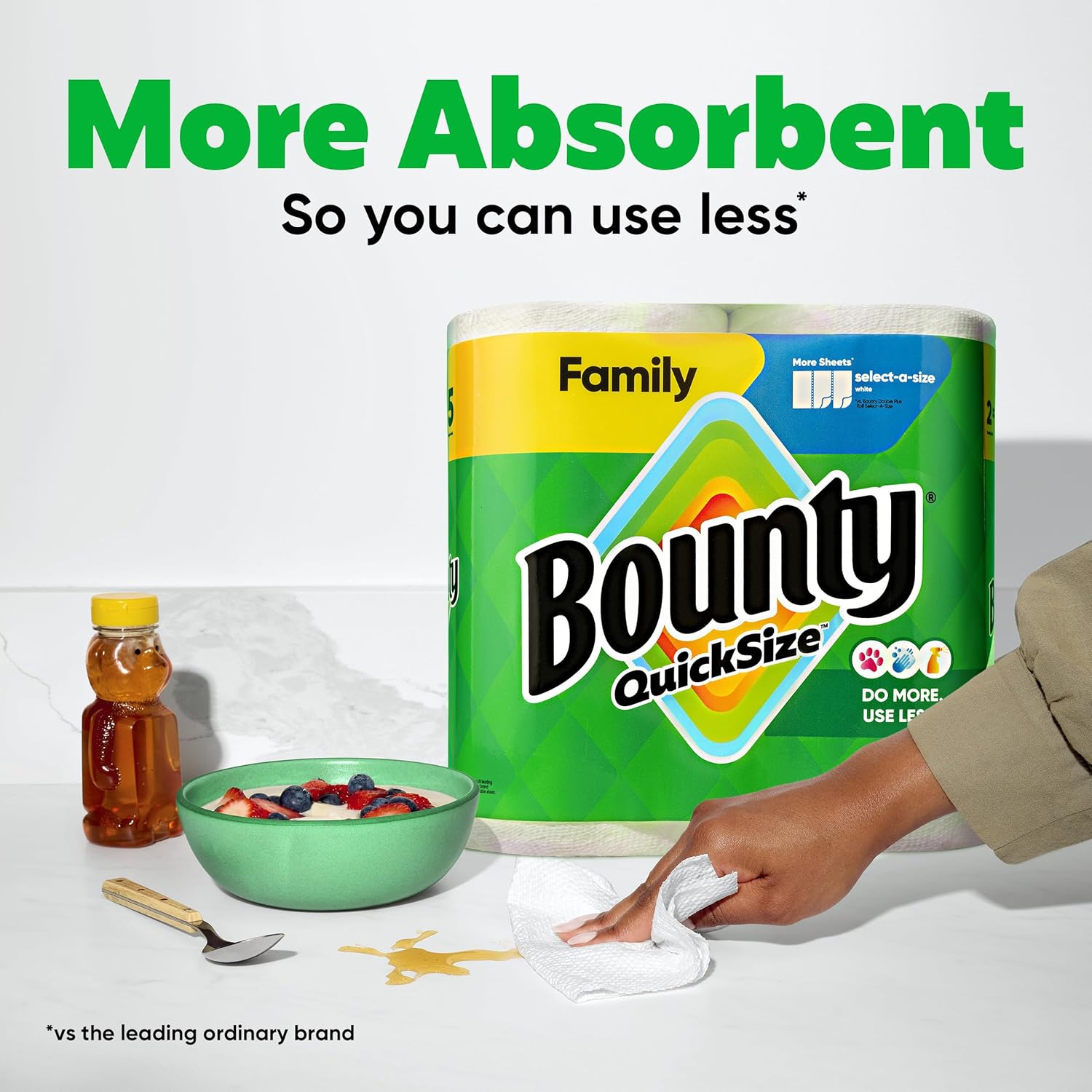 Bounty Quick Size Paper Towels White 8 Rolls