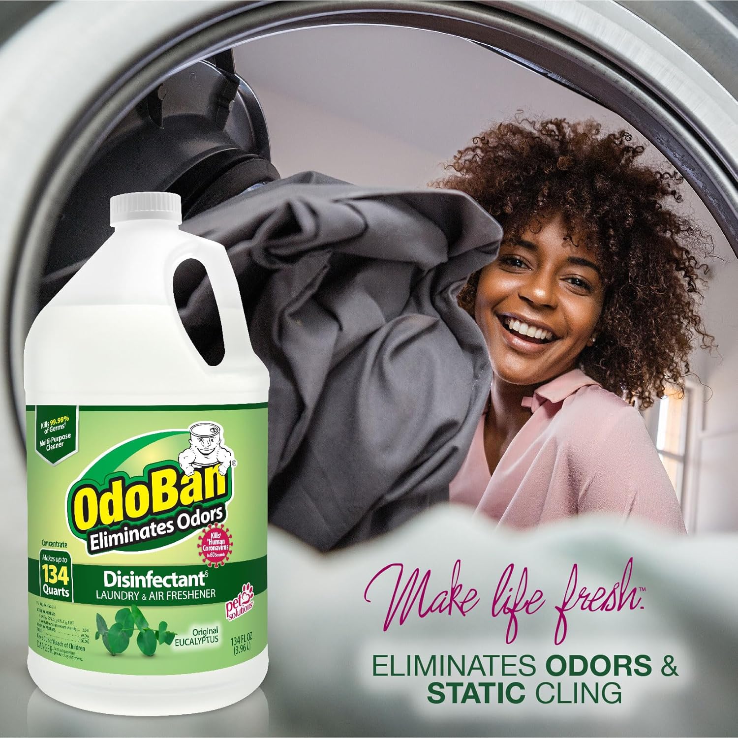 OdoBan Disinfectant Concentrate 134 Ounces Eucalyptus Scent