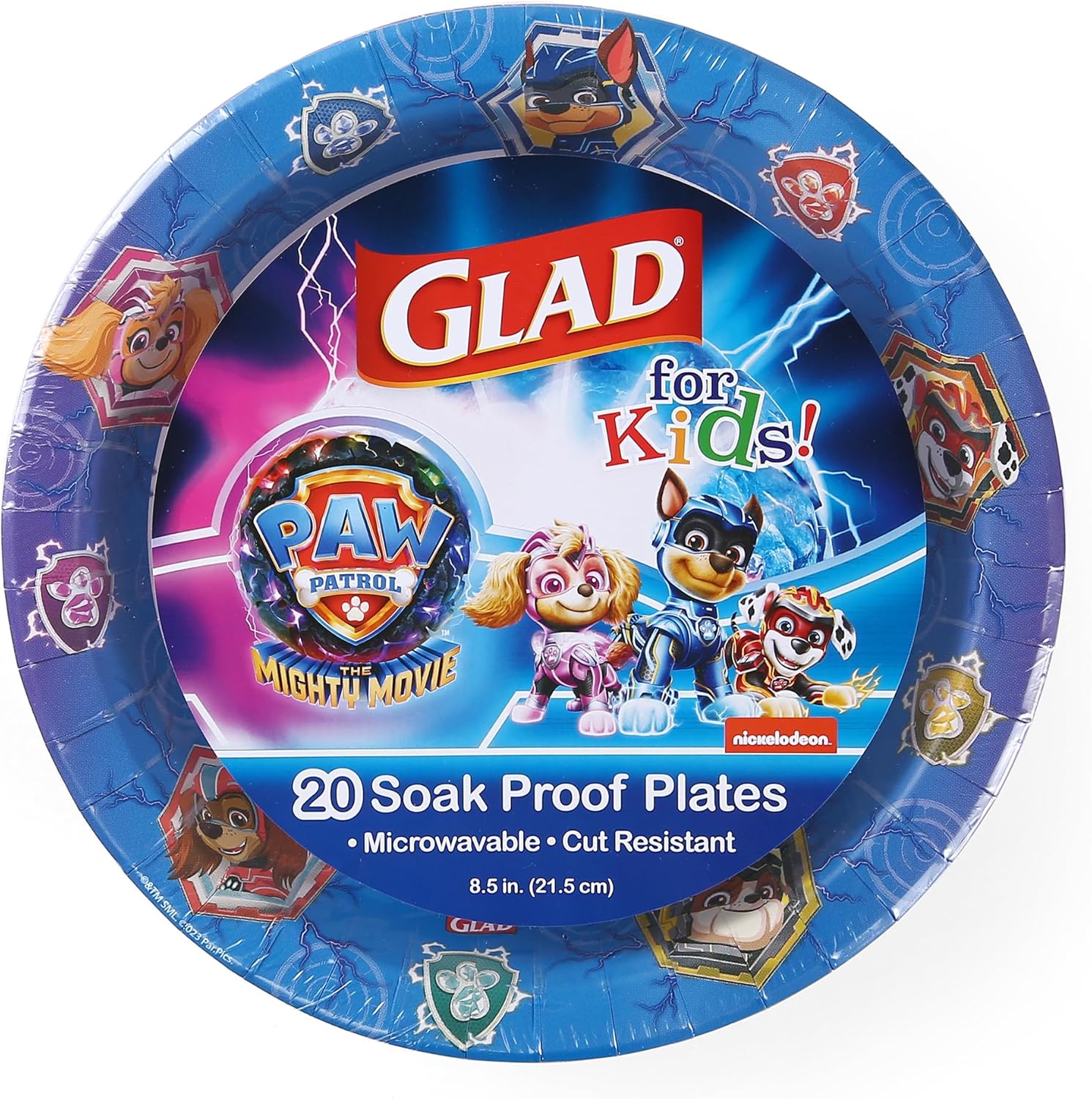 Glad for Kids PAW Patrol Paper Plates 20 Count