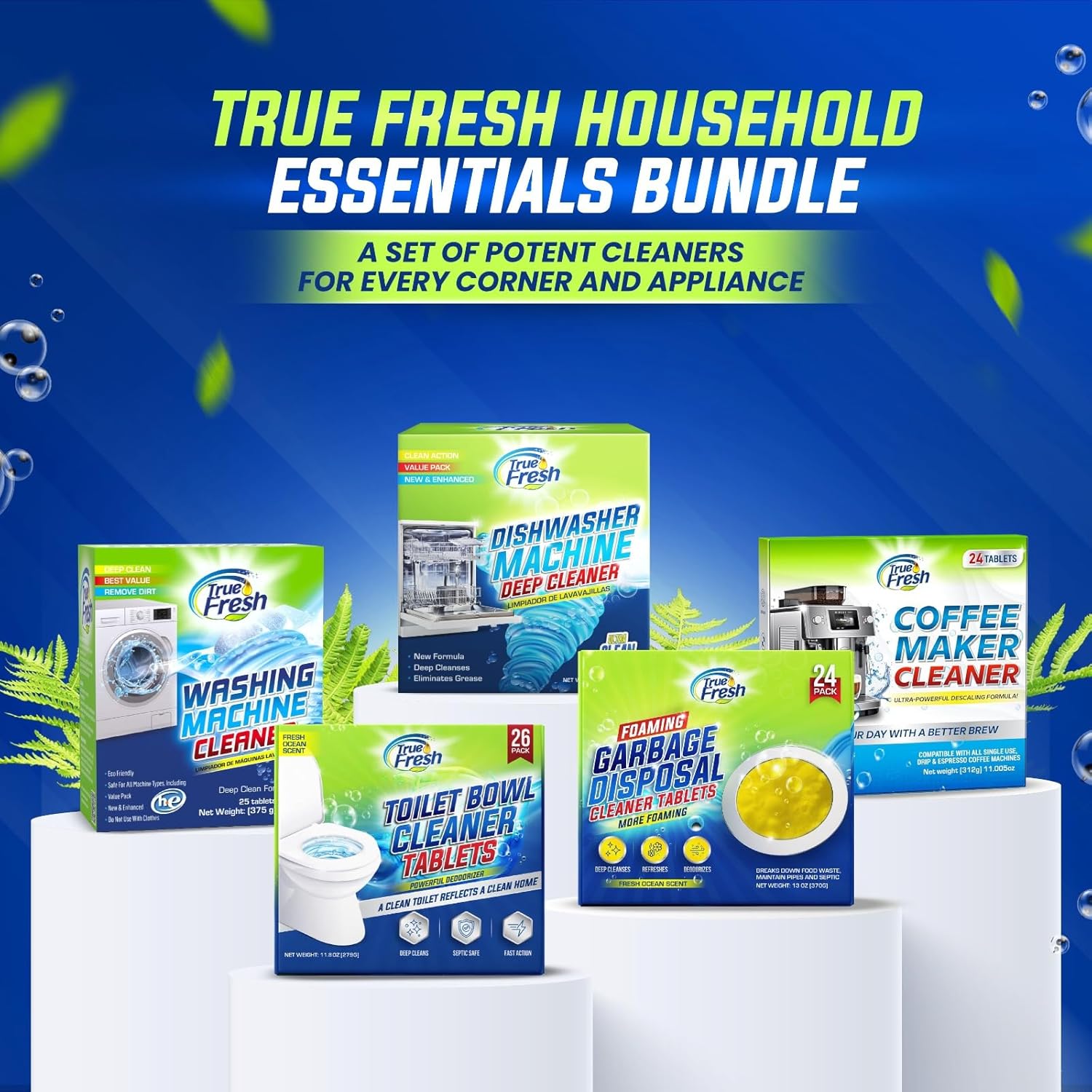 True Fresh Washing Machine Cleaner Tablets 25-Pack