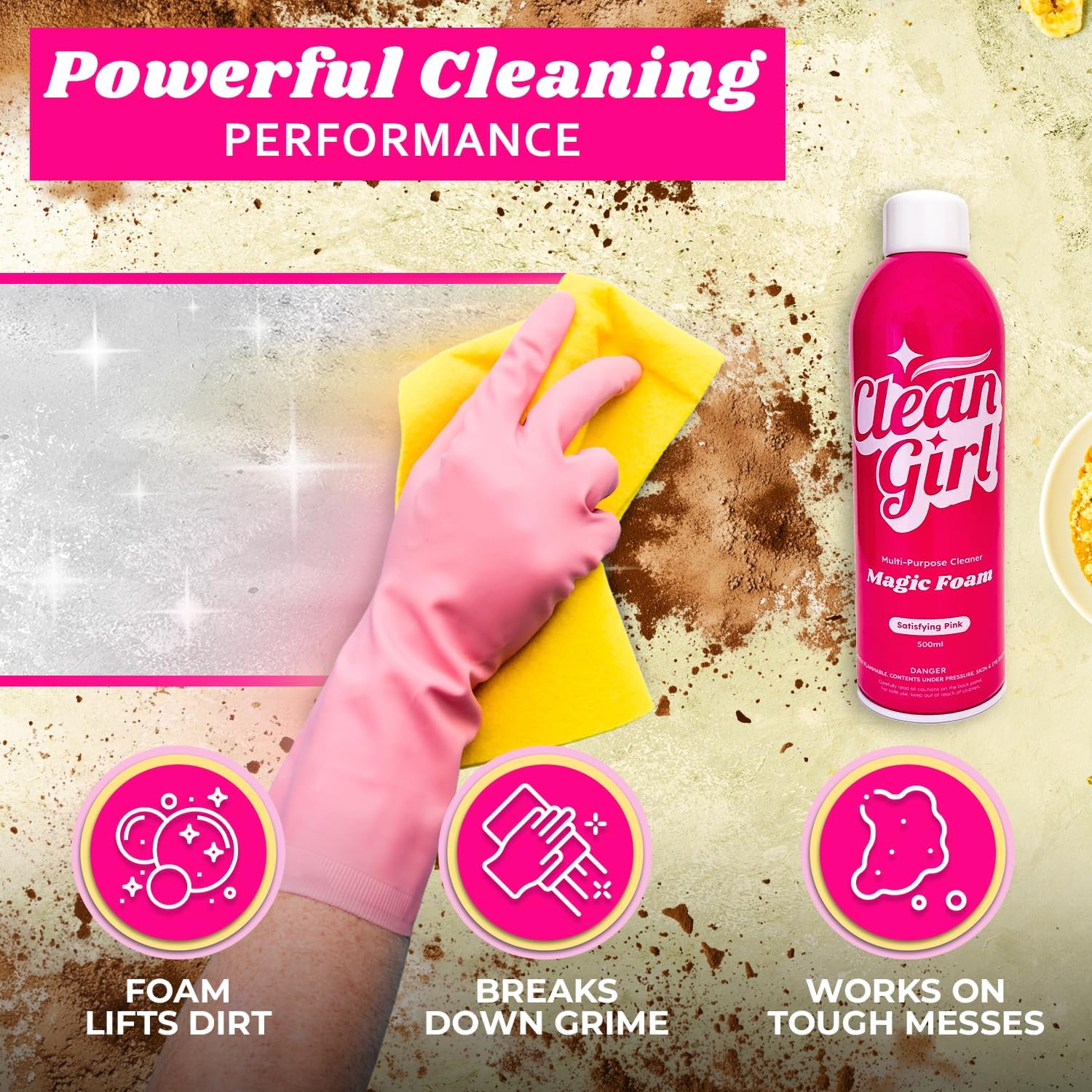 Clean Girl Magic Foam 6-Pack All Purpose Cleaner