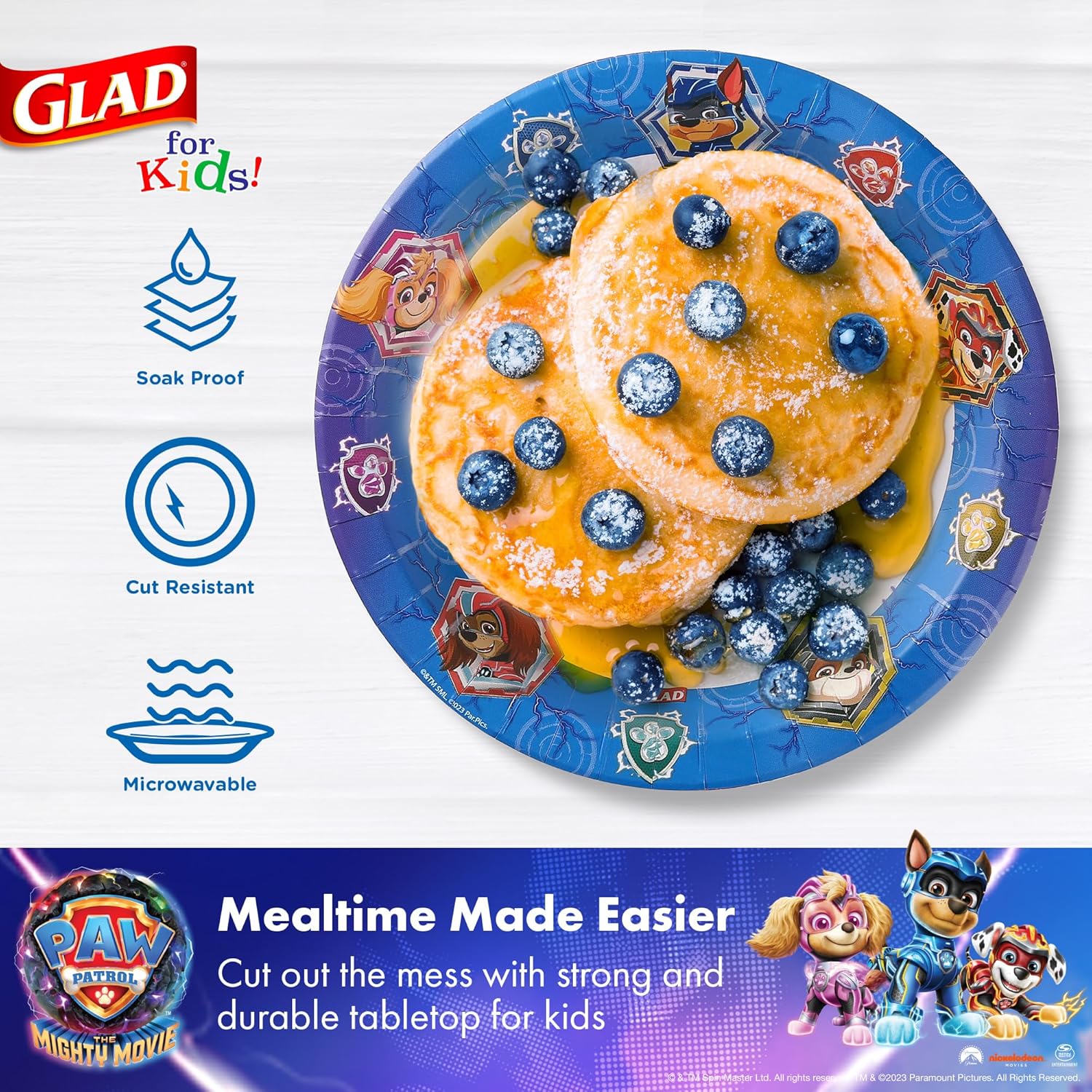 Glad for Kids PAW Patrol Paper Plates 20 Count