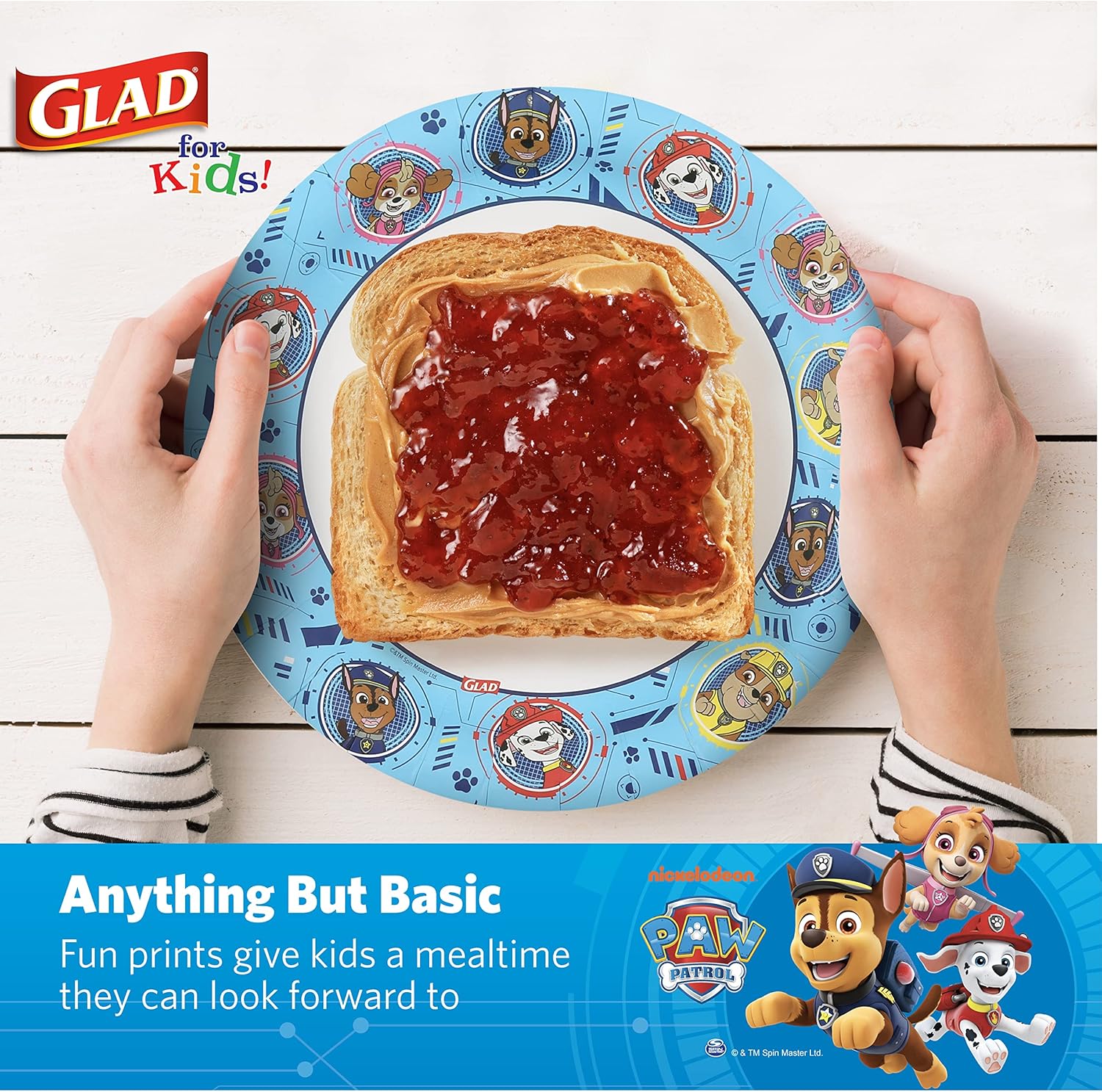 Glad Paw Patrol Paper Plates 7 Inch 20ct