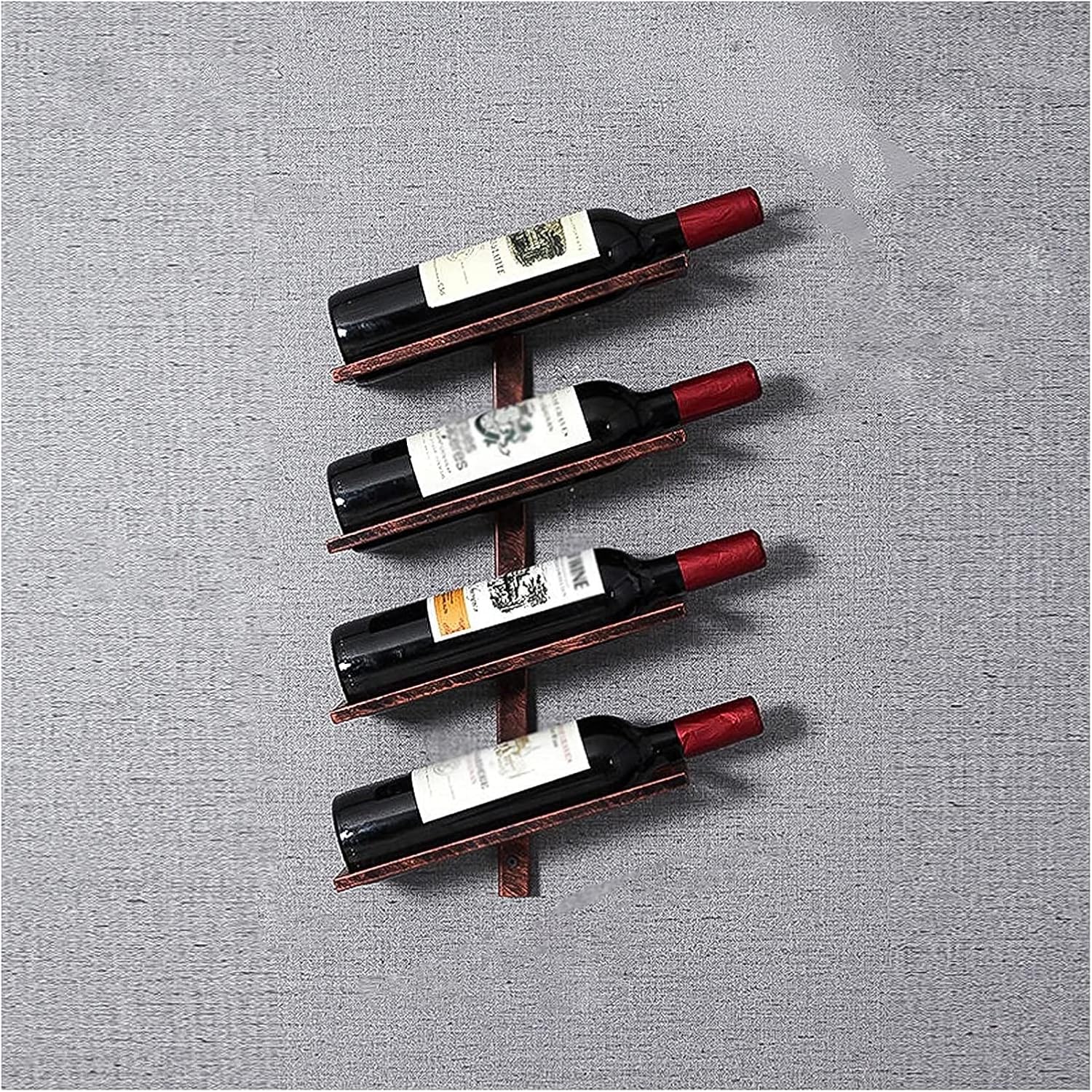 ALDEPO Wall-Mounted Wine Rack 4 Bottles Dolphin Waves
