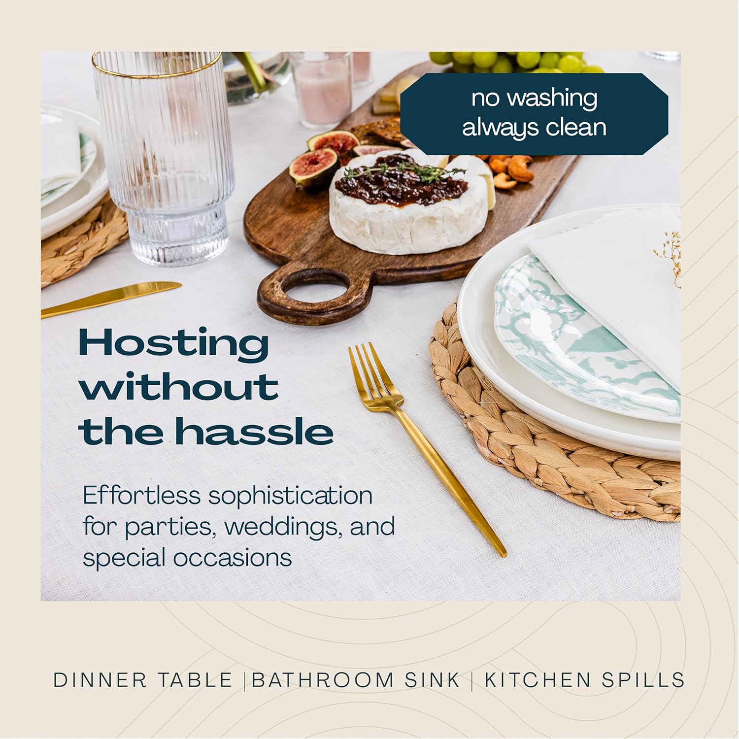 LINTEXT 100-Pack 12x17 Disposable Guest Towels