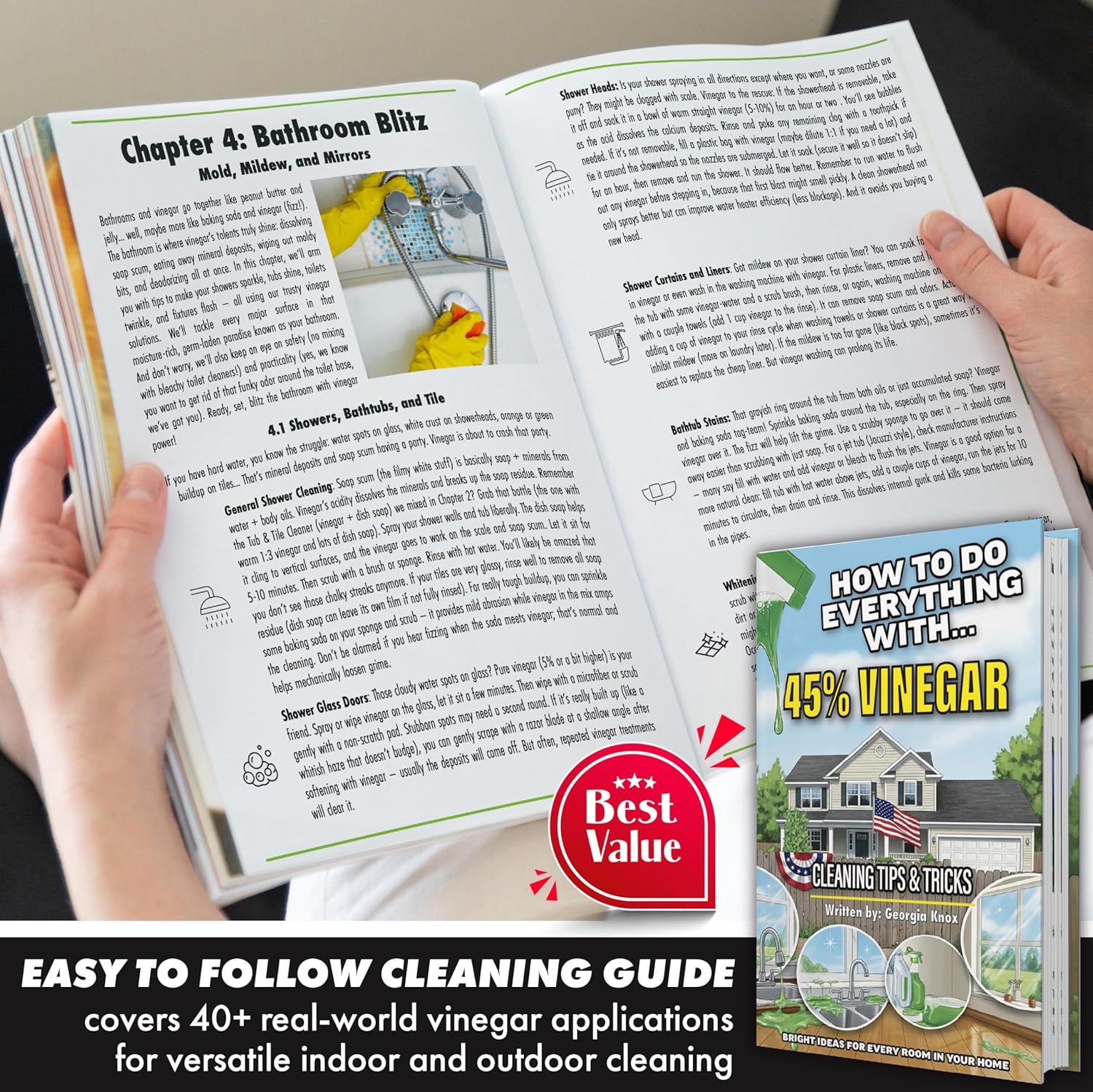 Natures Freedom 45 Vinegar 1 Gallon With Cleaning Guide