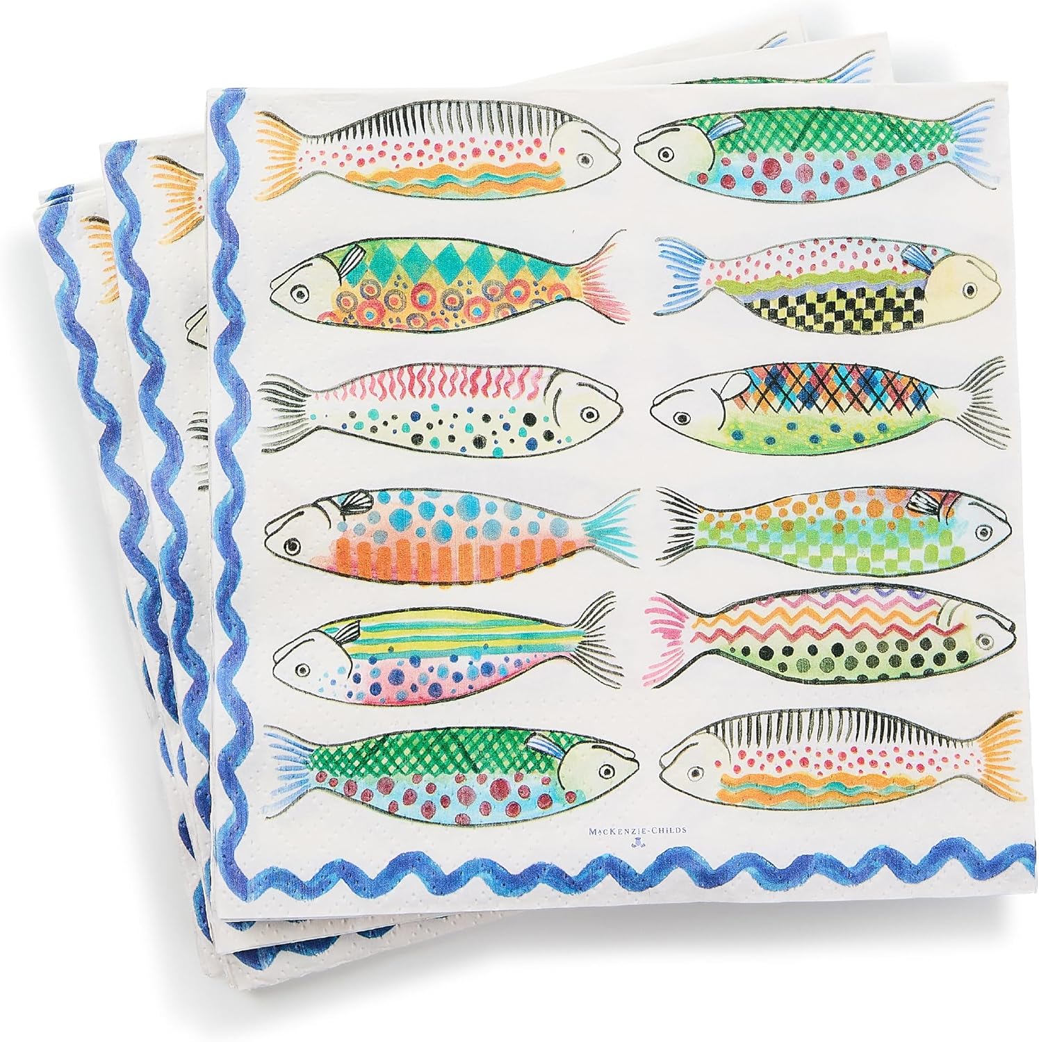 MACKENZIE-CHILDS Go Fish Dinner Napkins